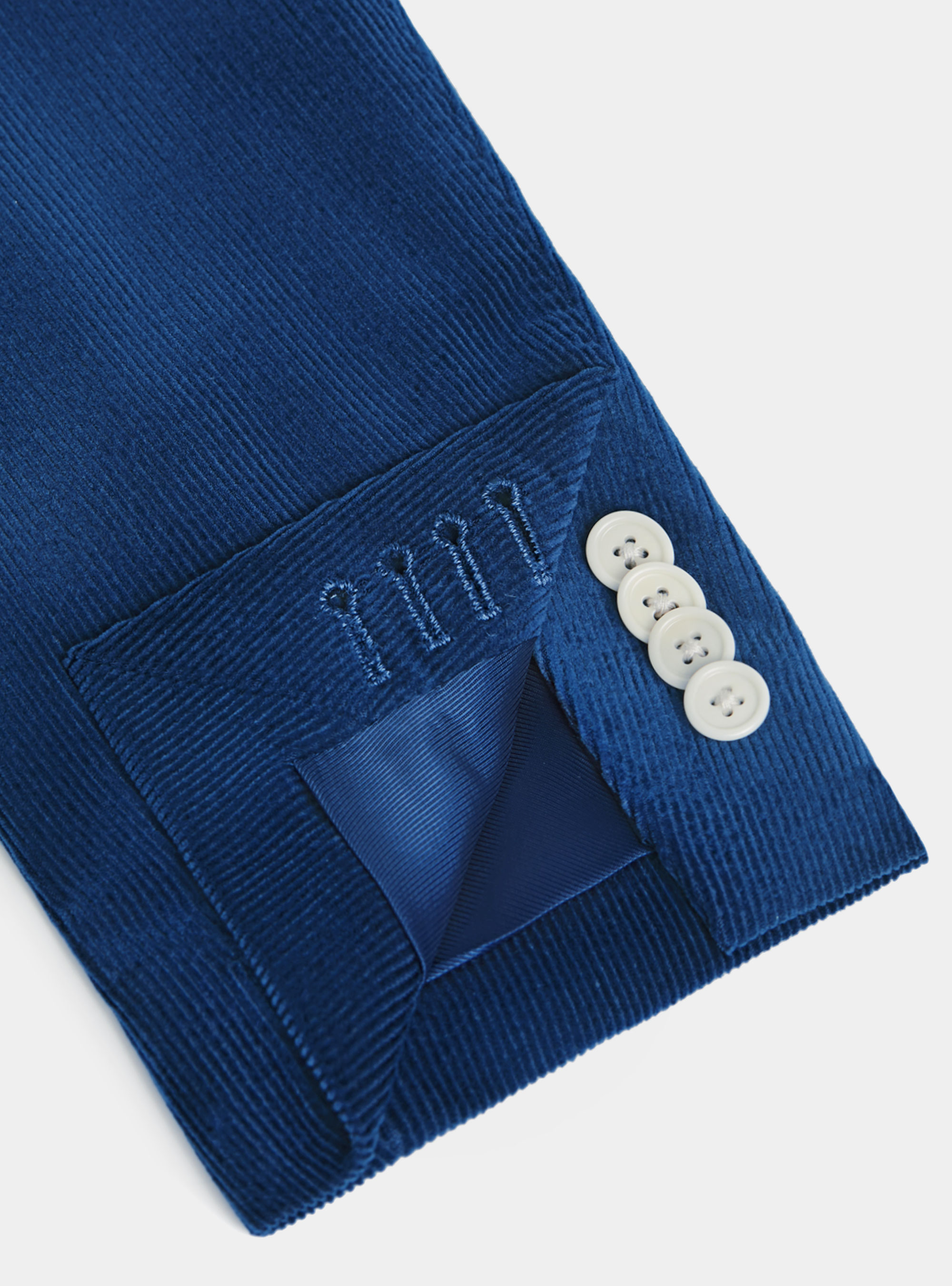 Giacca doppiopetto in velluto di Duca Visconti di Modrone, BLU