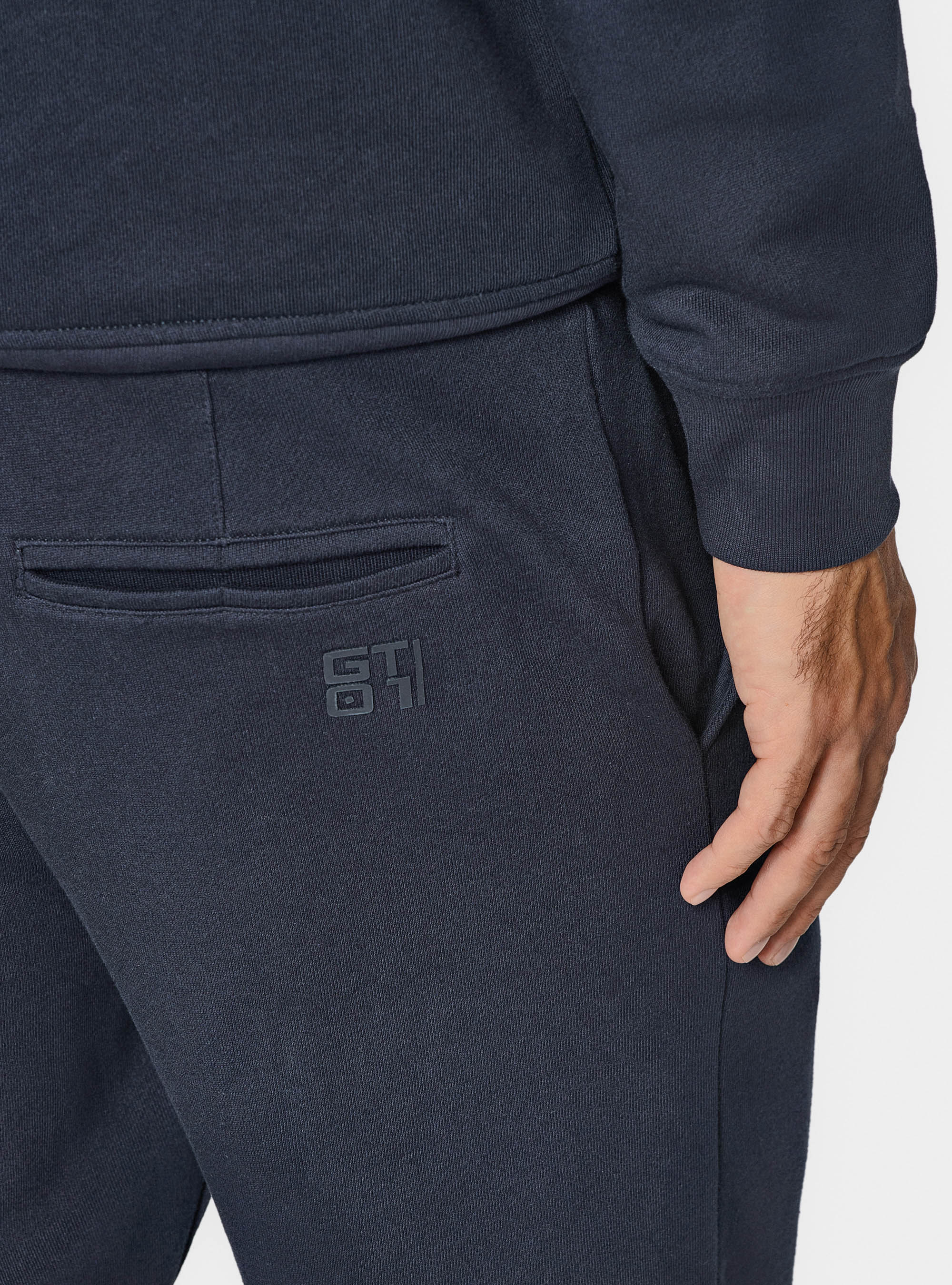 Pantaloni sportivi in felpa GT01, BLU NAVY