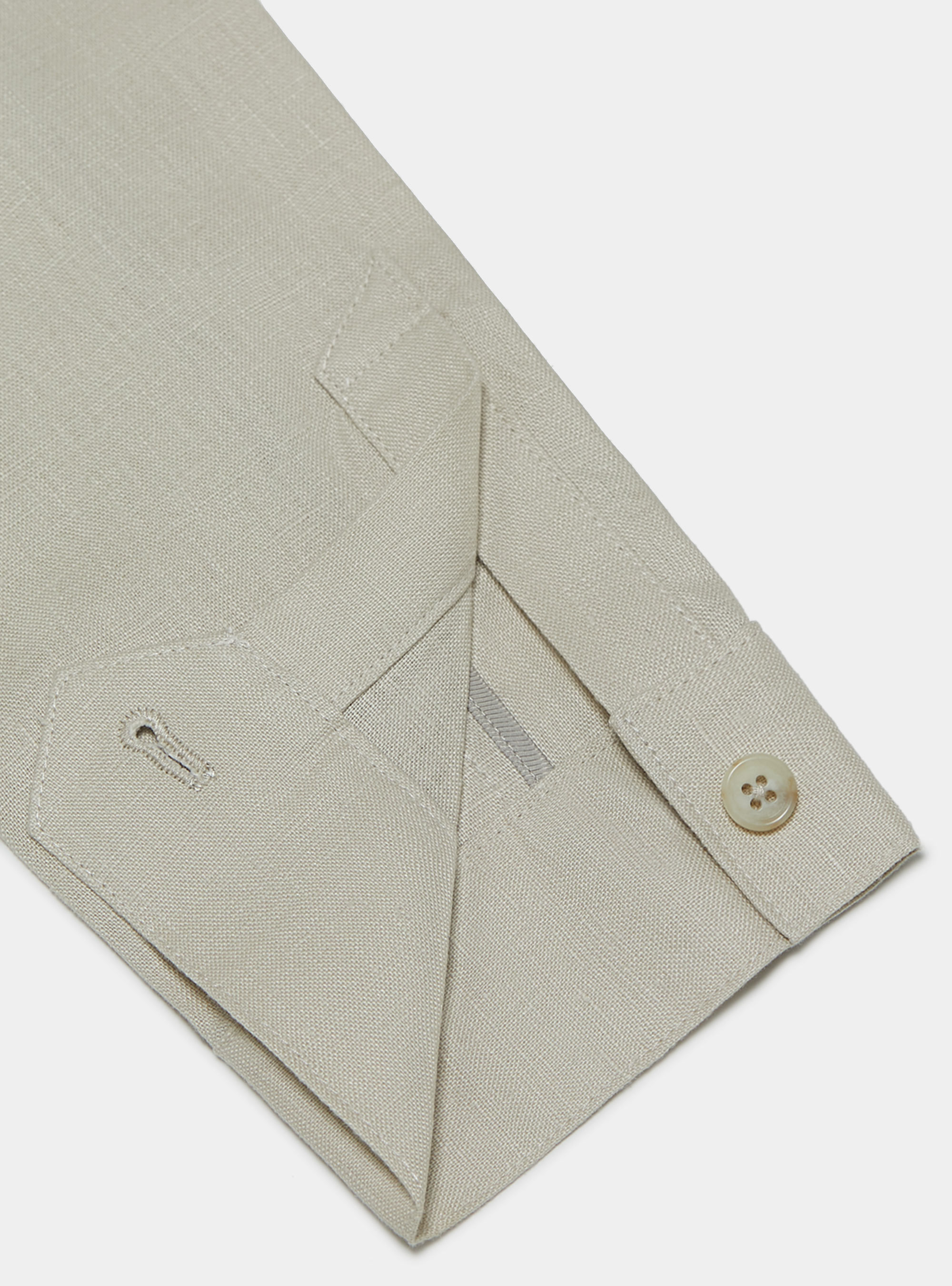 Field jacket in pure linen, ECRU