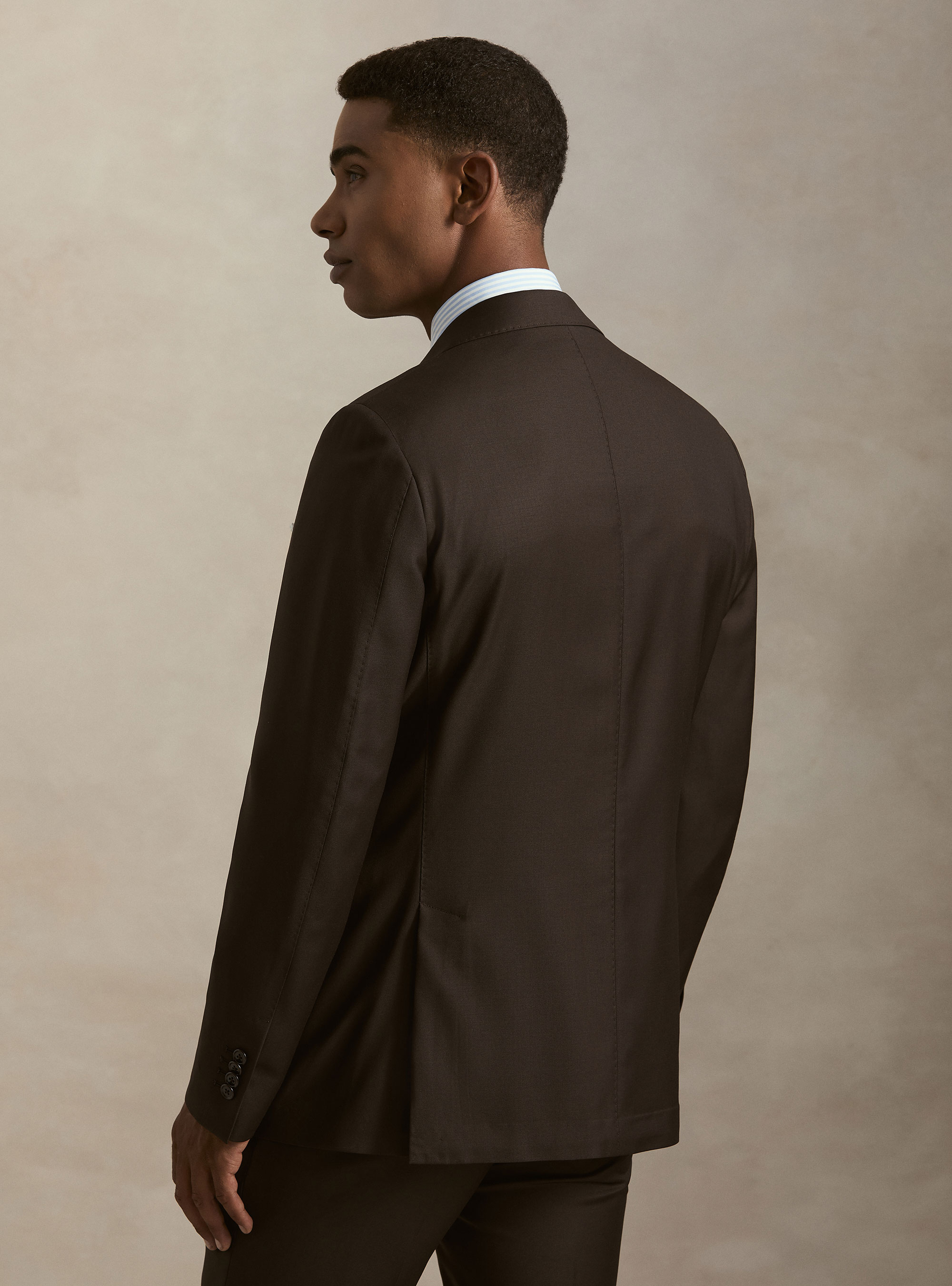 Pure wool suit jacket by Vitale Barberis Canonico, MARRONE 0508C