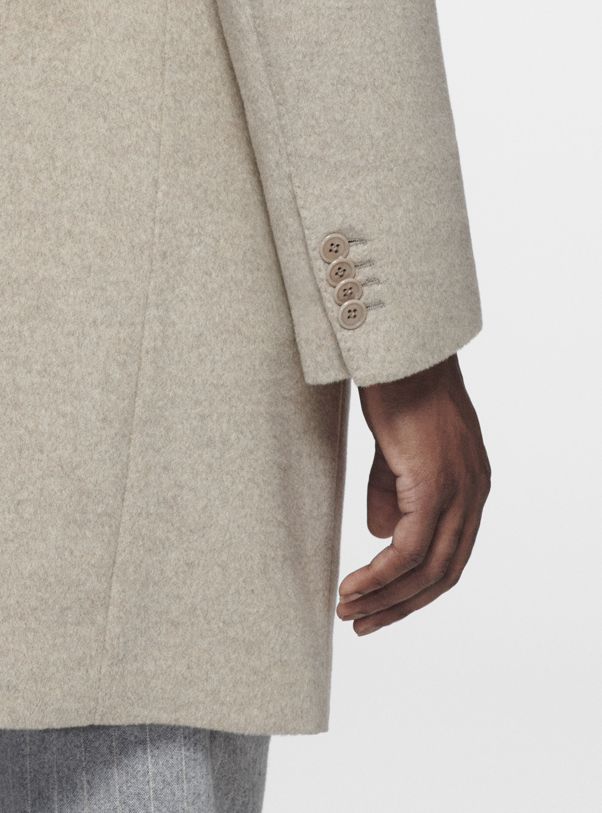 Mantel aus Wolle und Kaschmir, Ã CRU