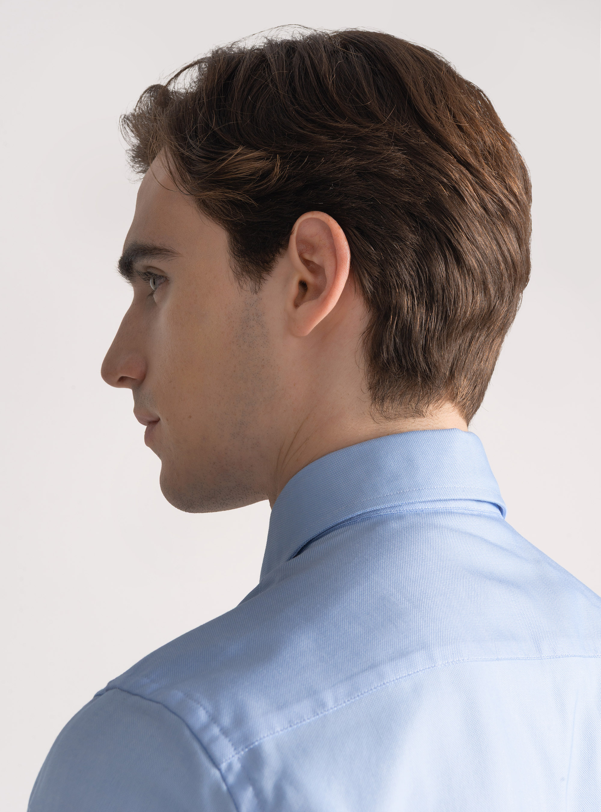 Cotton oxford shirt, LIGHT BLUE