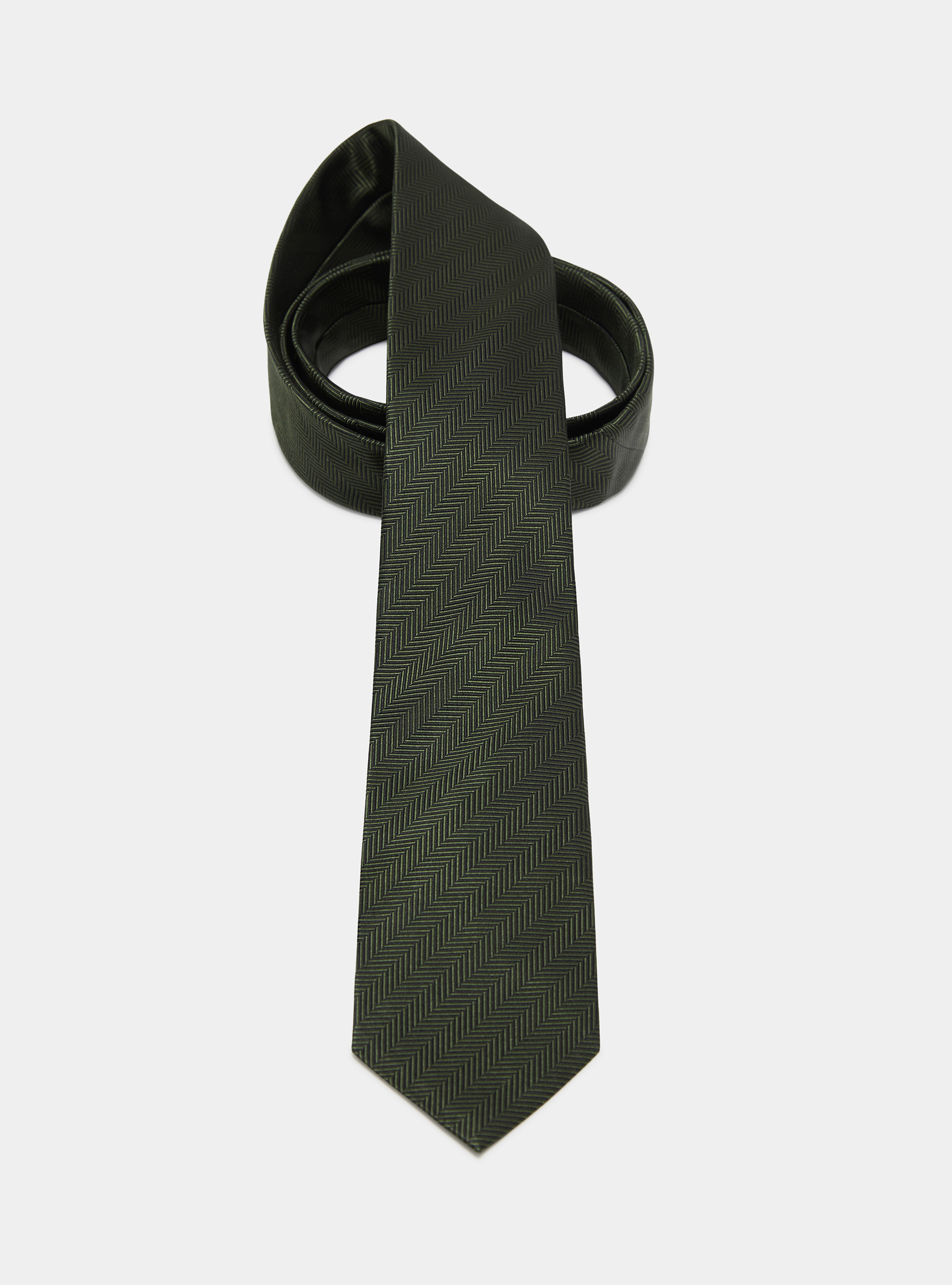 Herringbone silk tie, MILITARE 0609C
