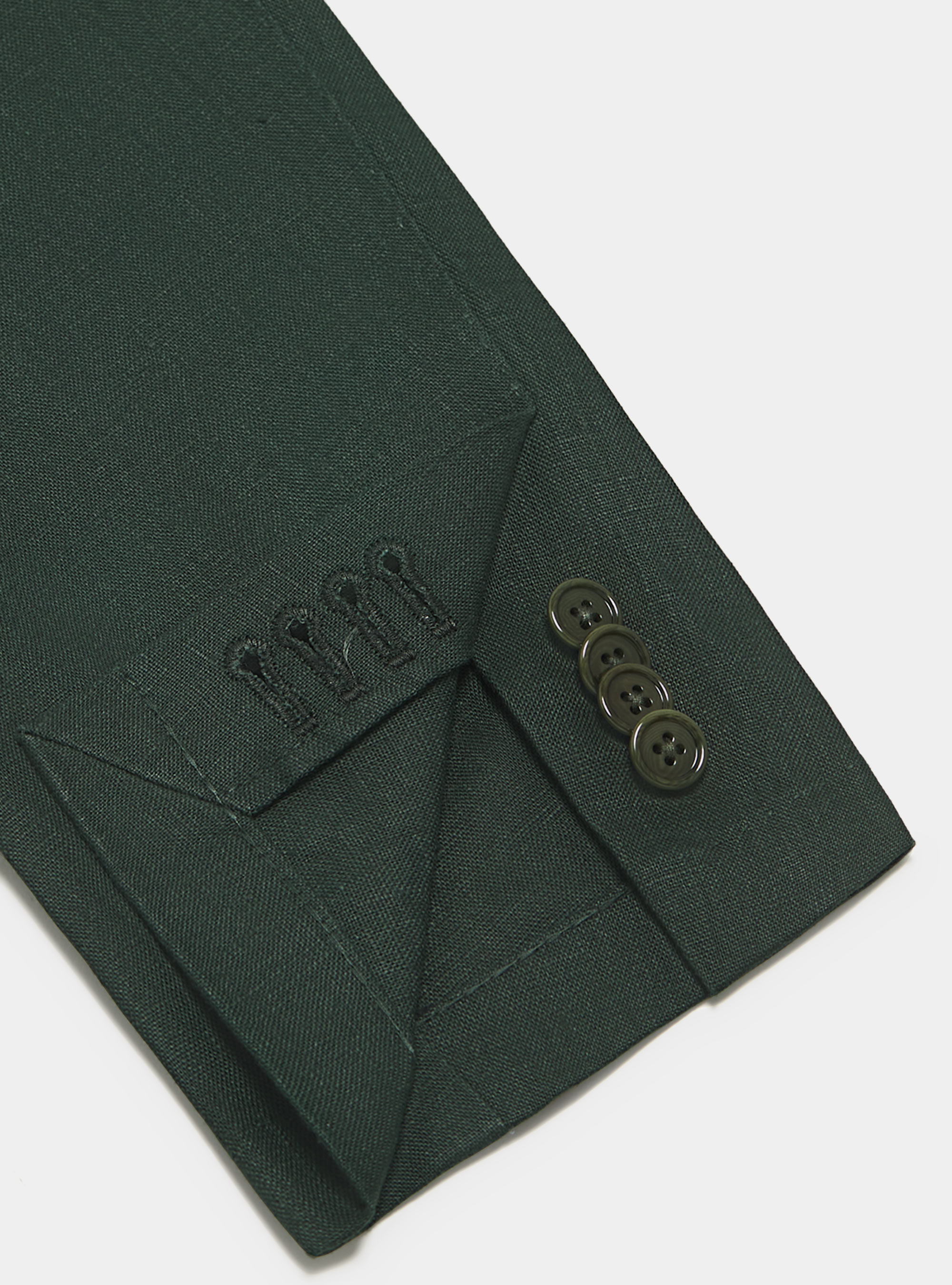 Giacca in puro lino, VERDE
