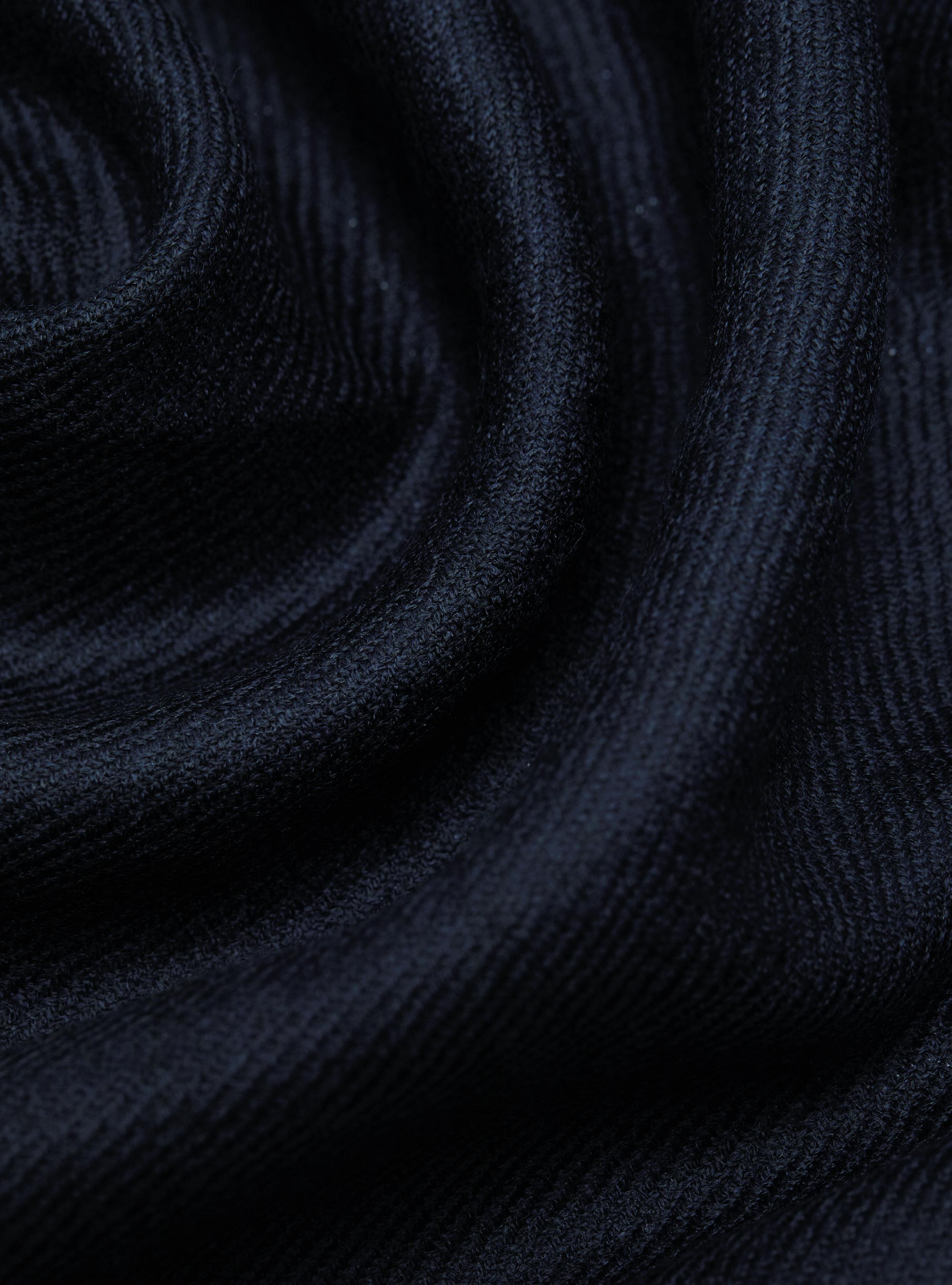 Sciarpa in lana con ricamo, BLU NAVY