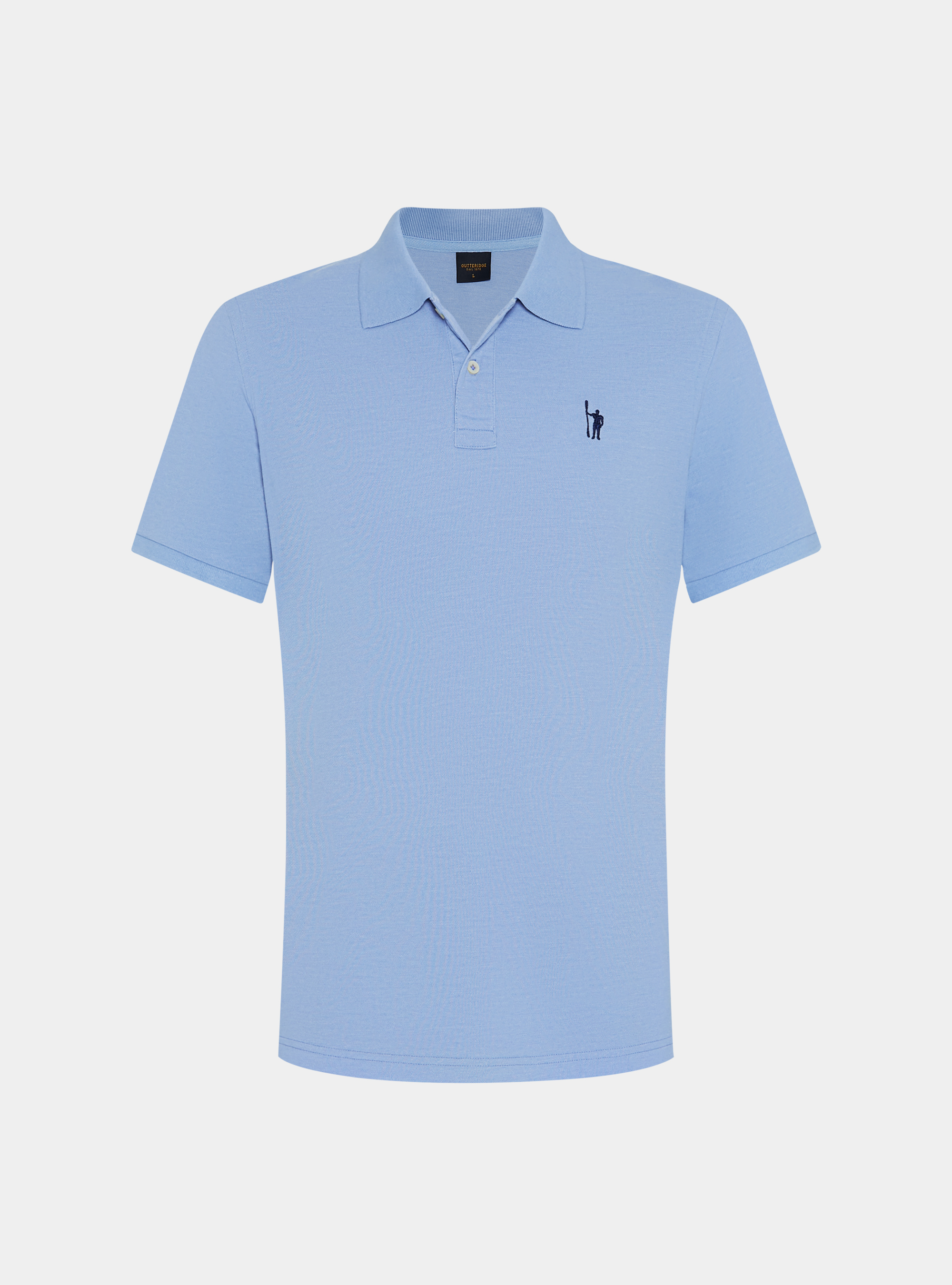 Polo classica in piquet, AZZURRO