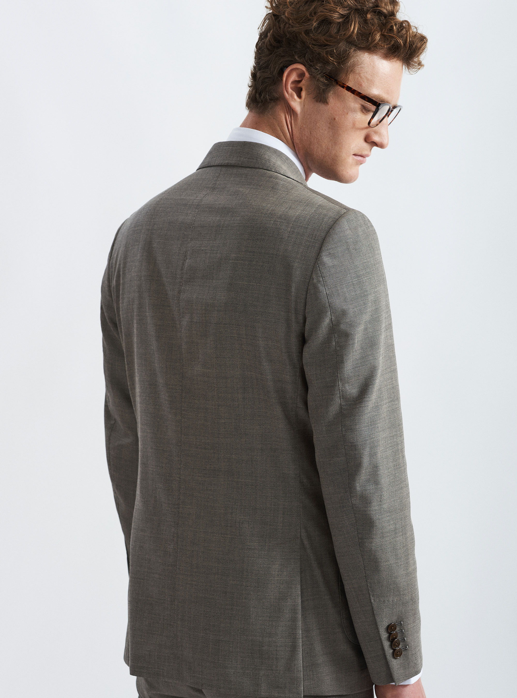 Fresh wool blazer, ECRU