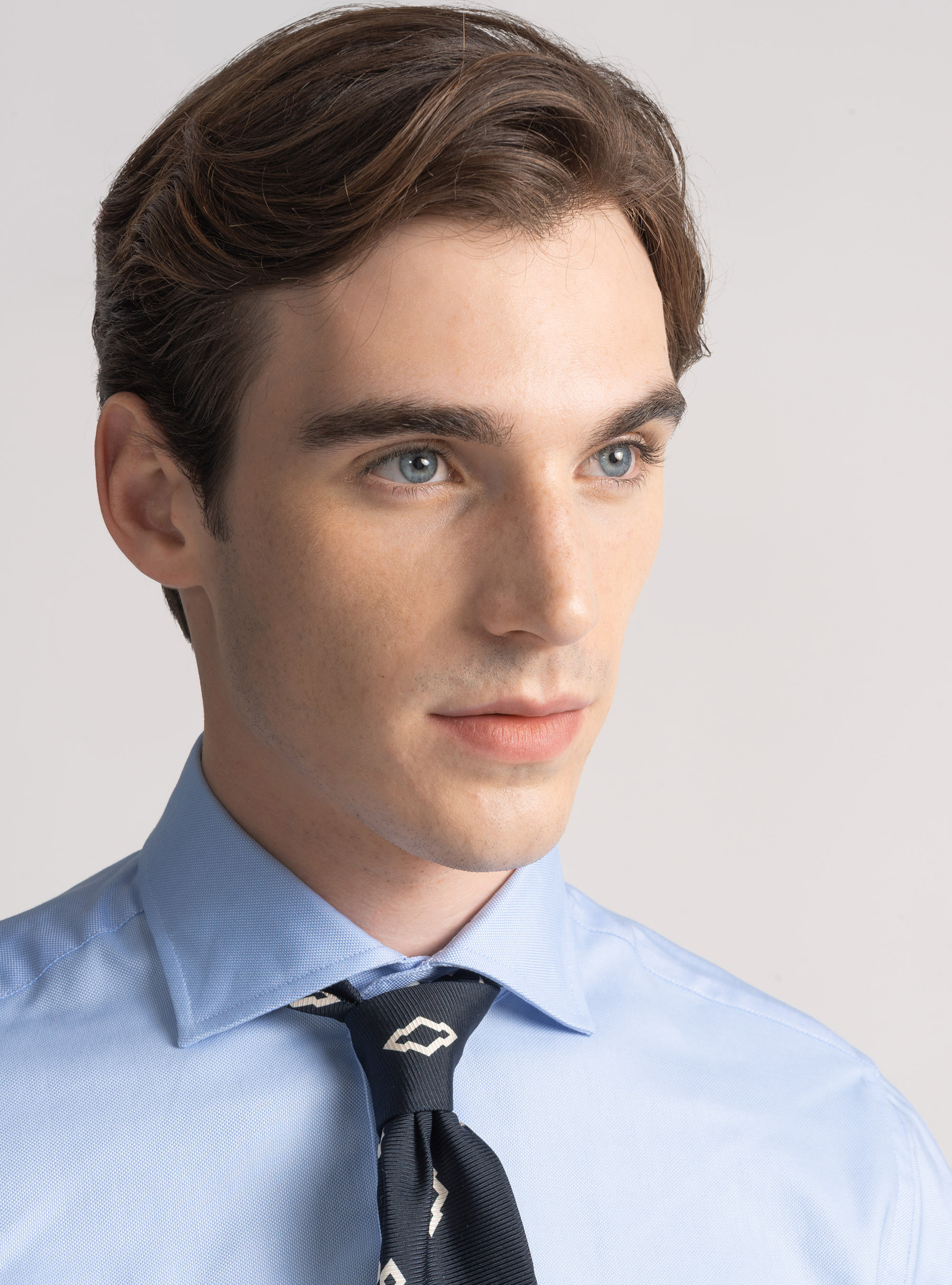 Cotton oxford shirt, LIGHT BLUE