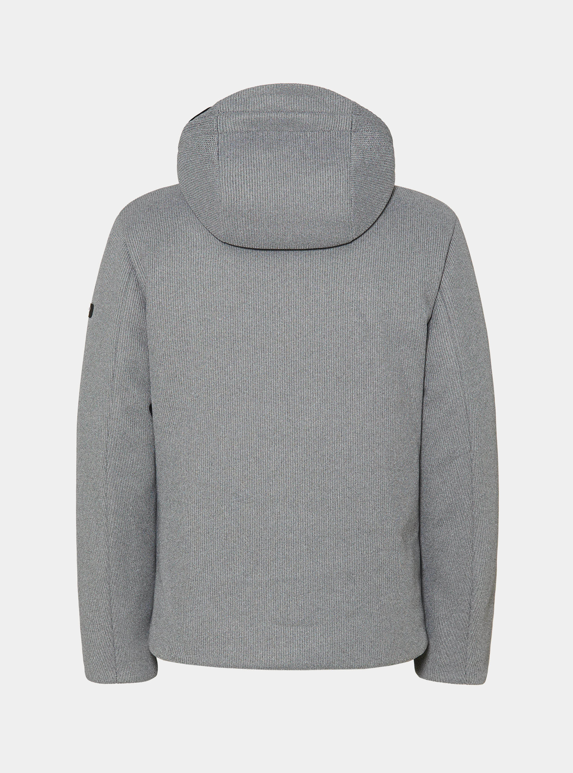 Giubbotto tecnico imbottito con cappuccio, GRIGIO MELANGE 0151C