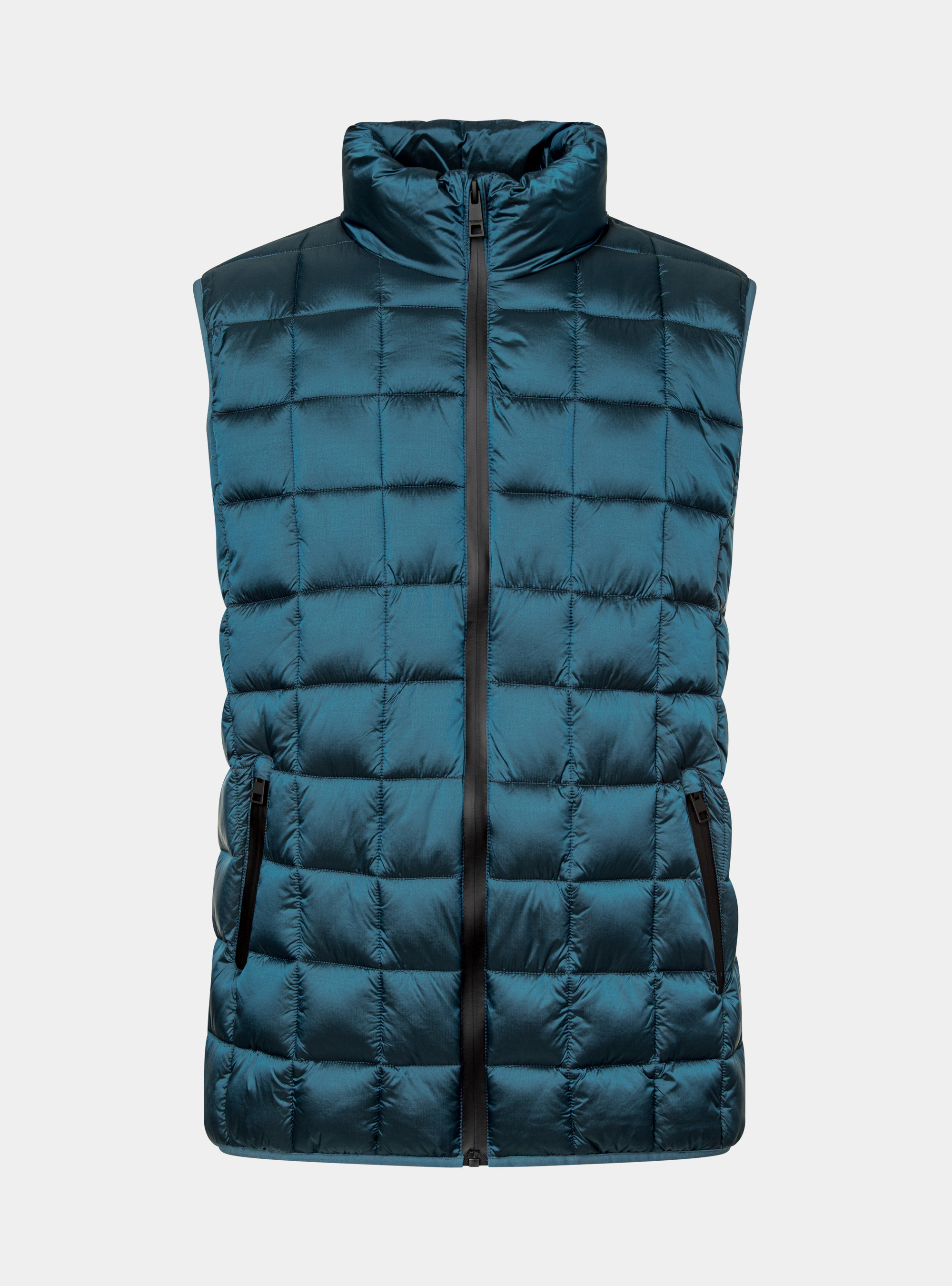 Smanicato trapuntato con imbottitura riciclata, PETROLIO