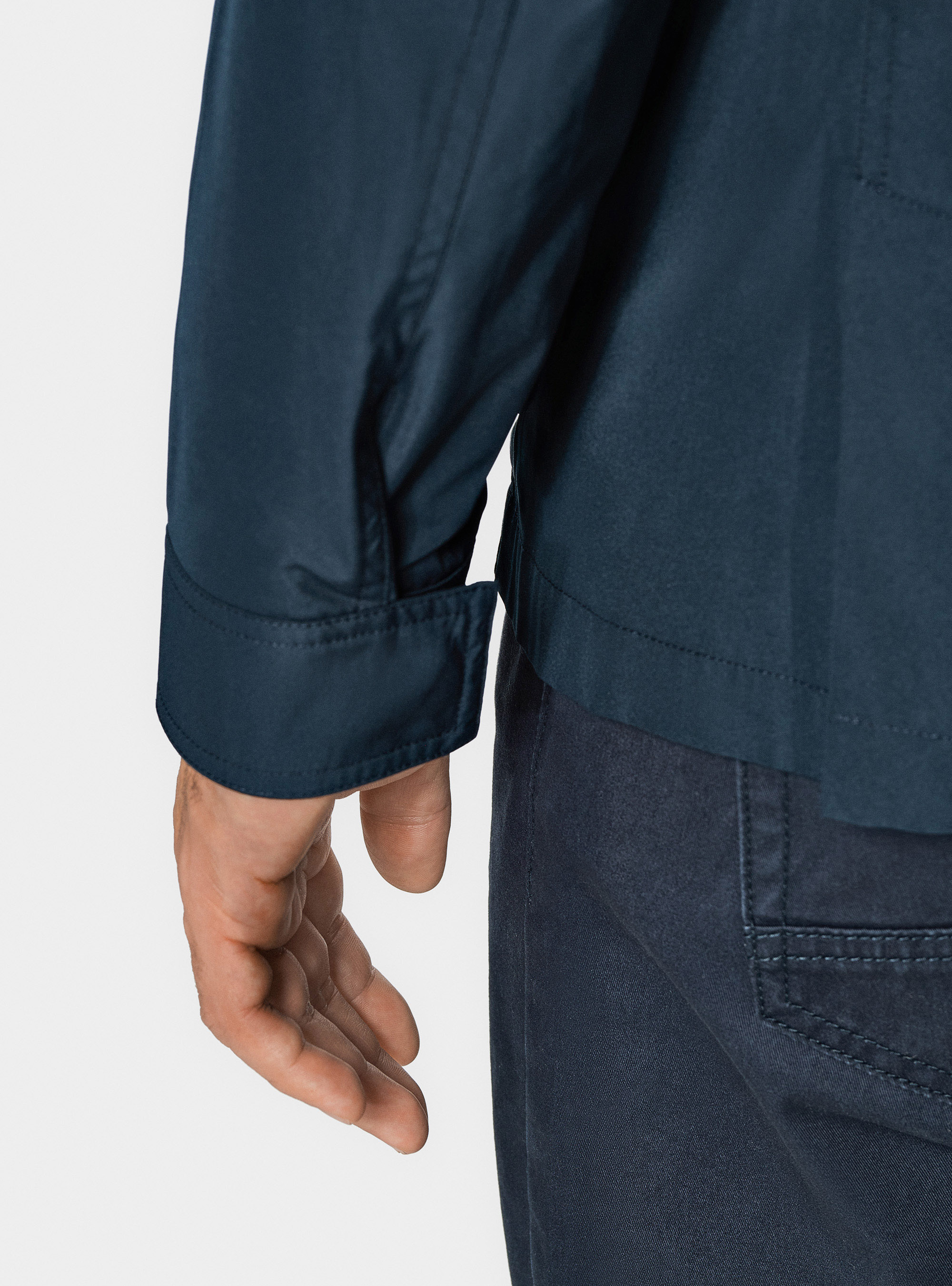 Field jacket in technical fabric, NAVY BLUE