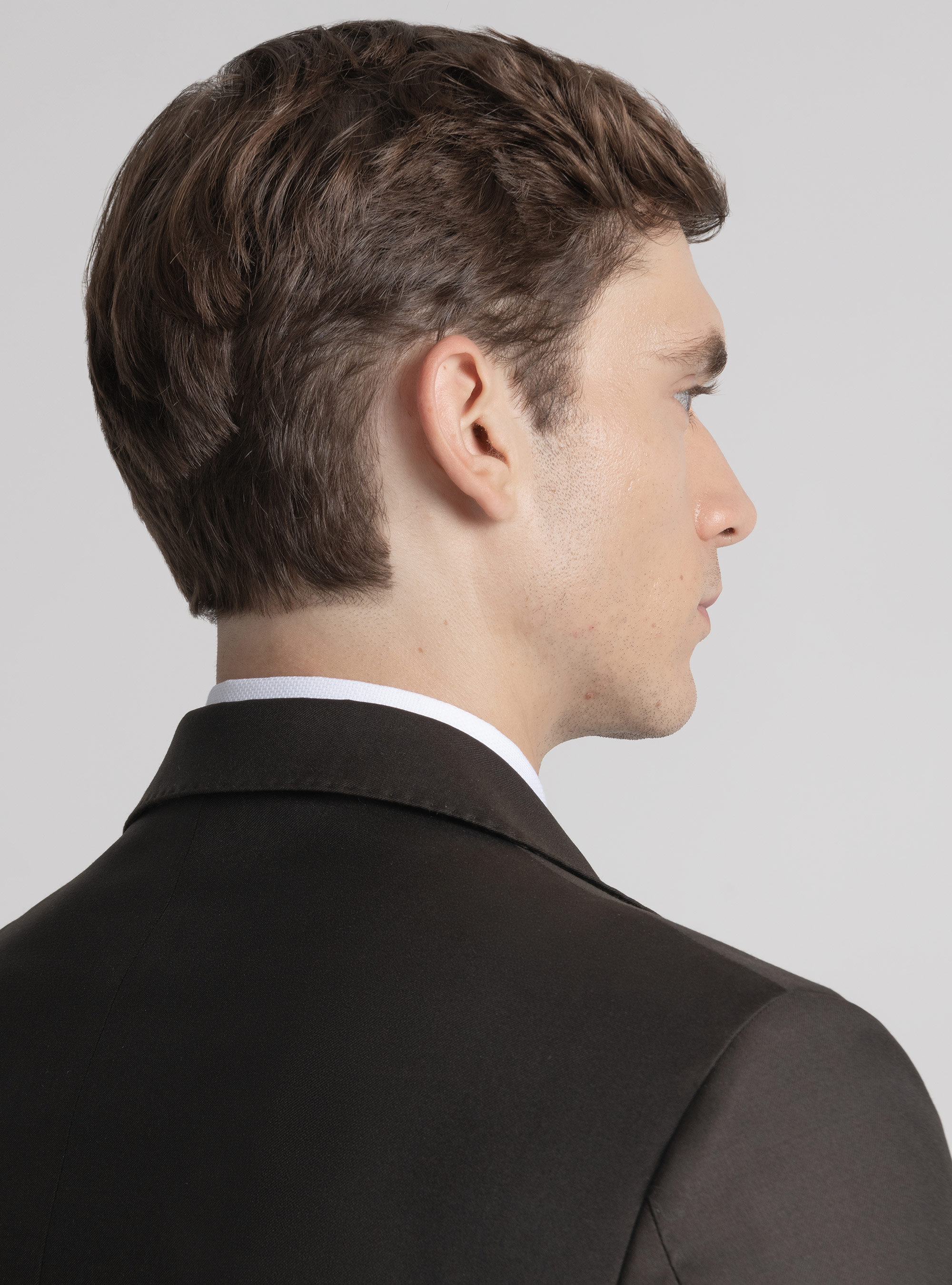 Giacca in pura lana superfine 110's, MARRONE