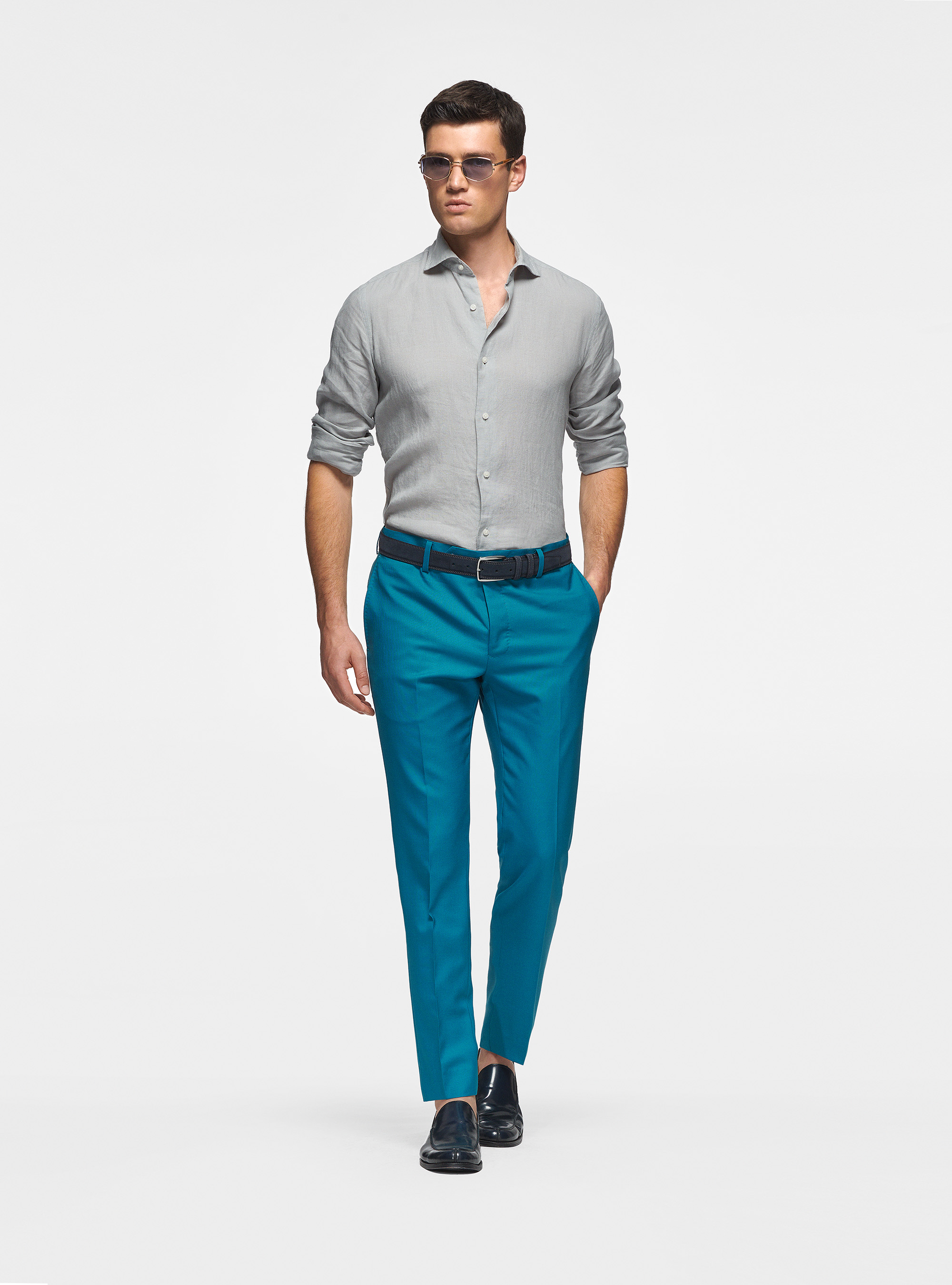 Pure linen shirt, PERLA 0178C