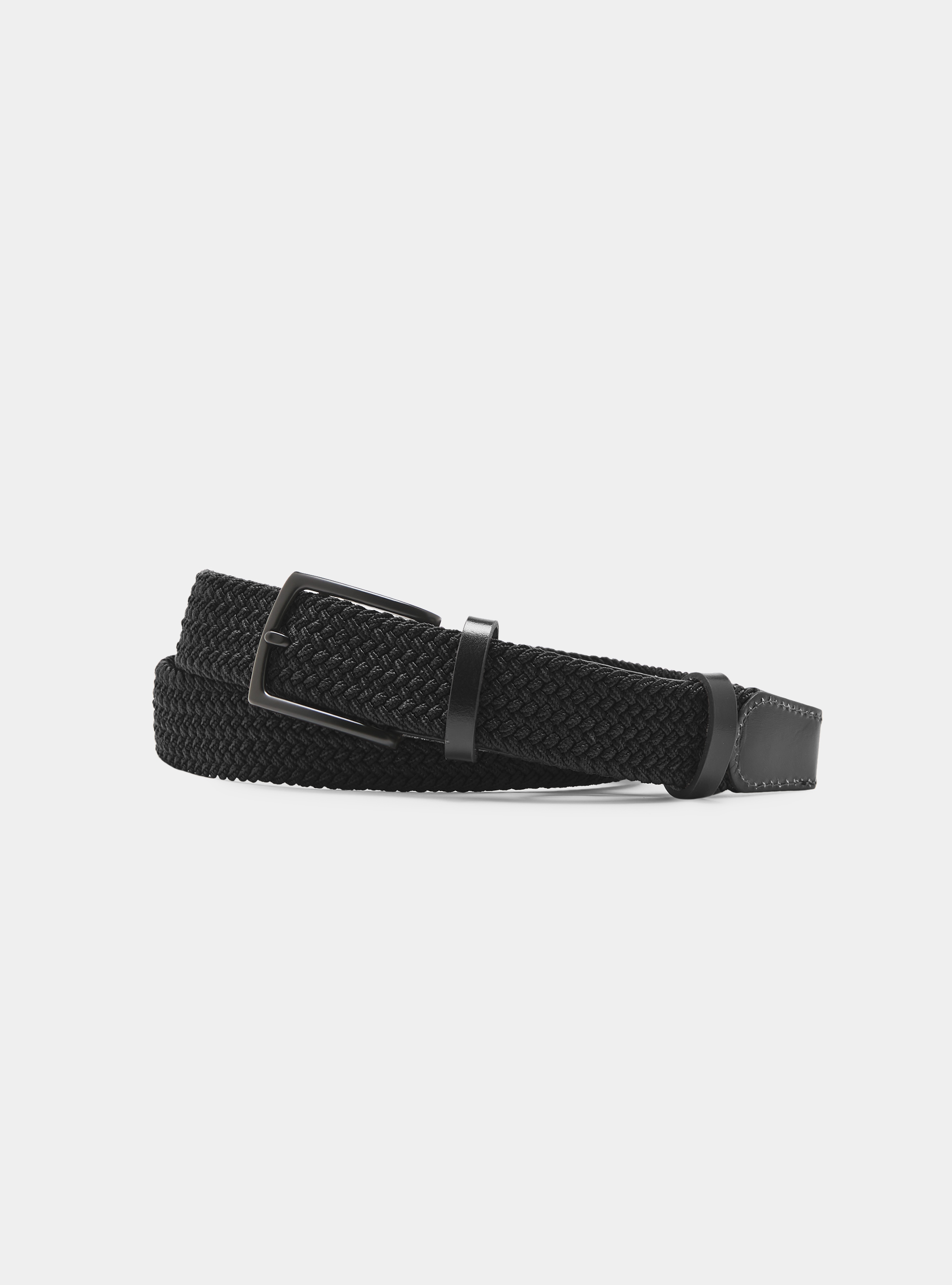 Gutteridge - Cintura elastica intrecciata, Unisex, Nero, Taglia: 120
