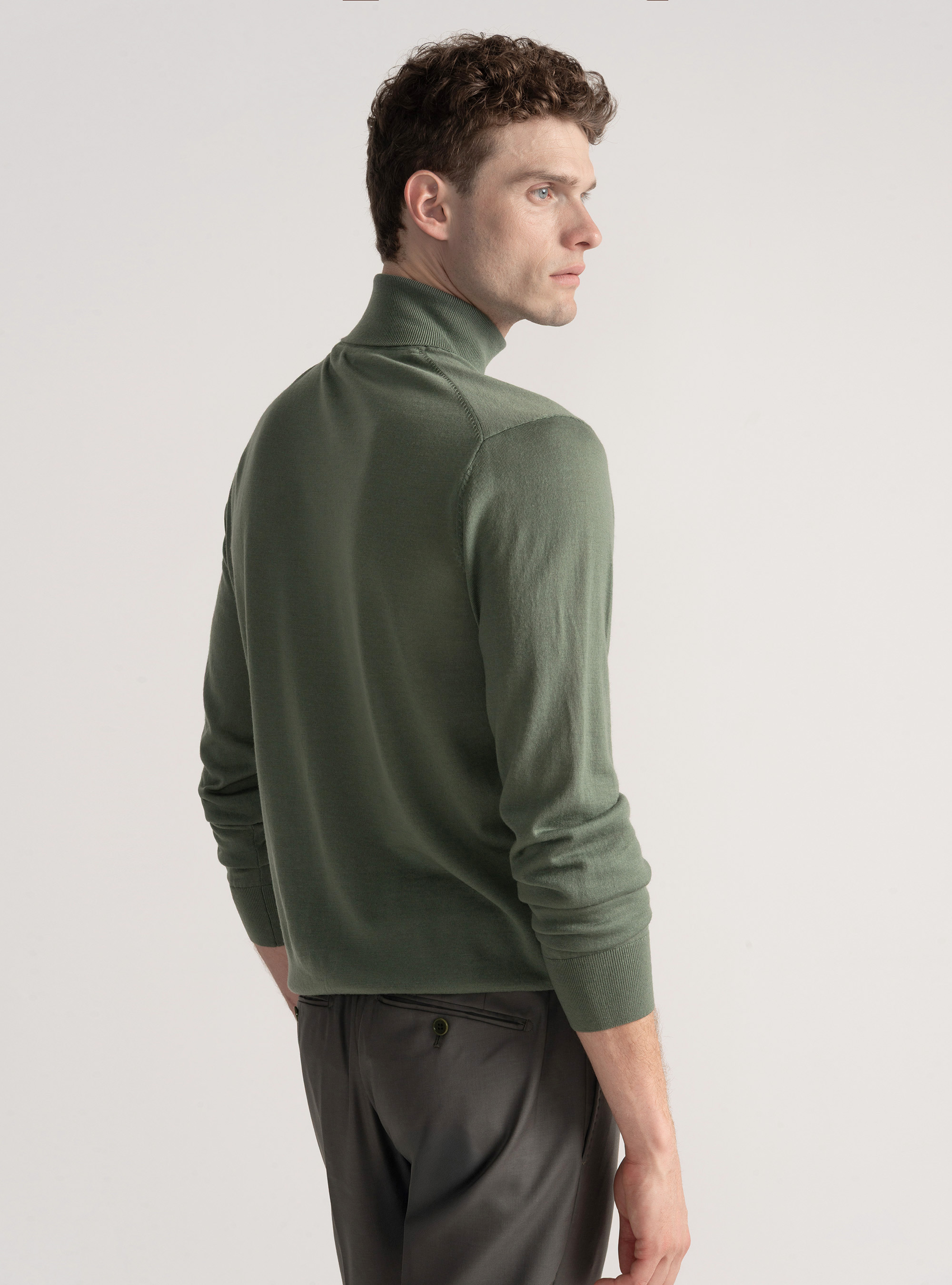 Dolcevita in pura lana merino extrafine, SALVIA 0602C