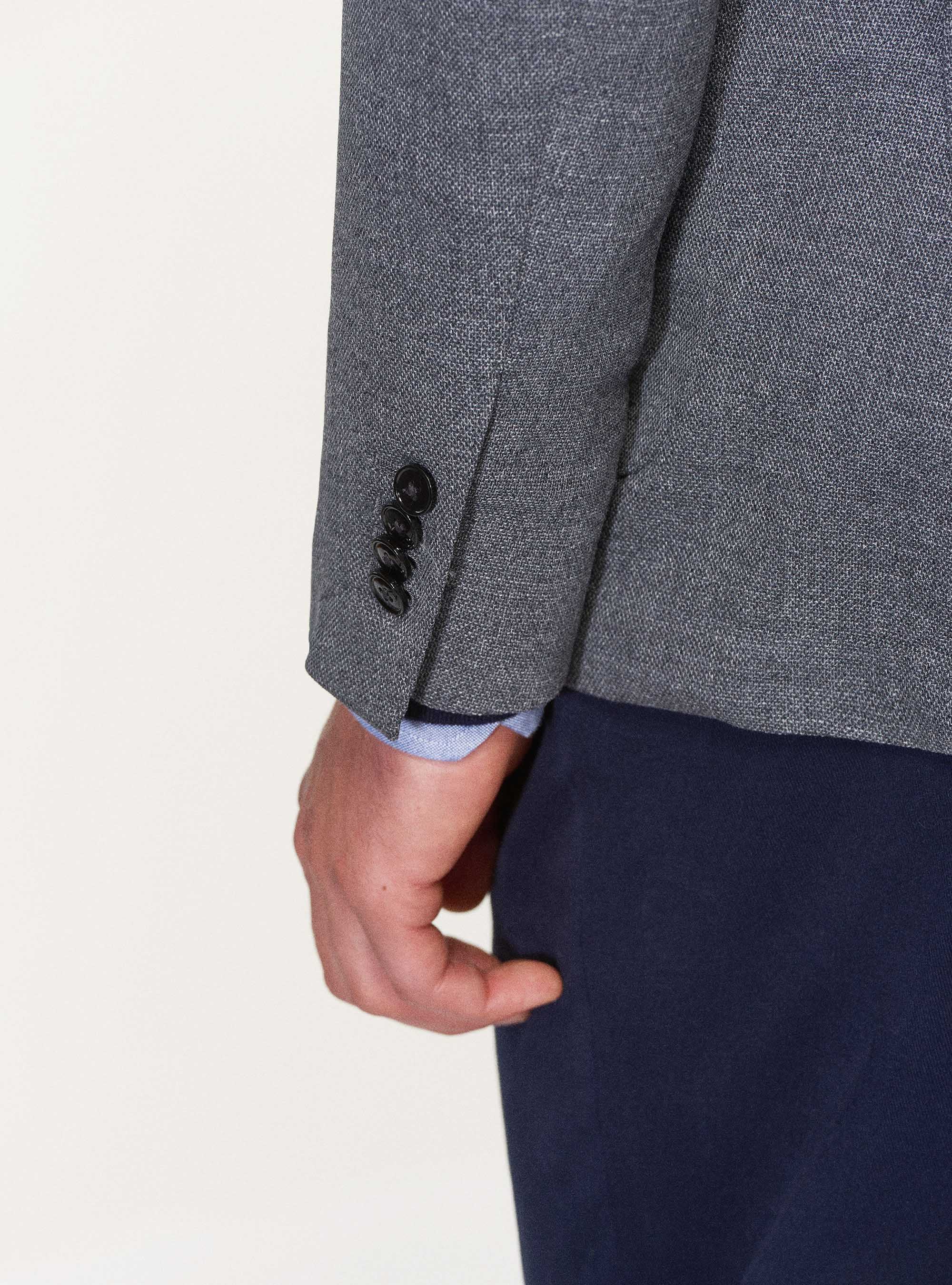 Giacca in lana stretch Reda Flexo, GRIGIO CHIARO