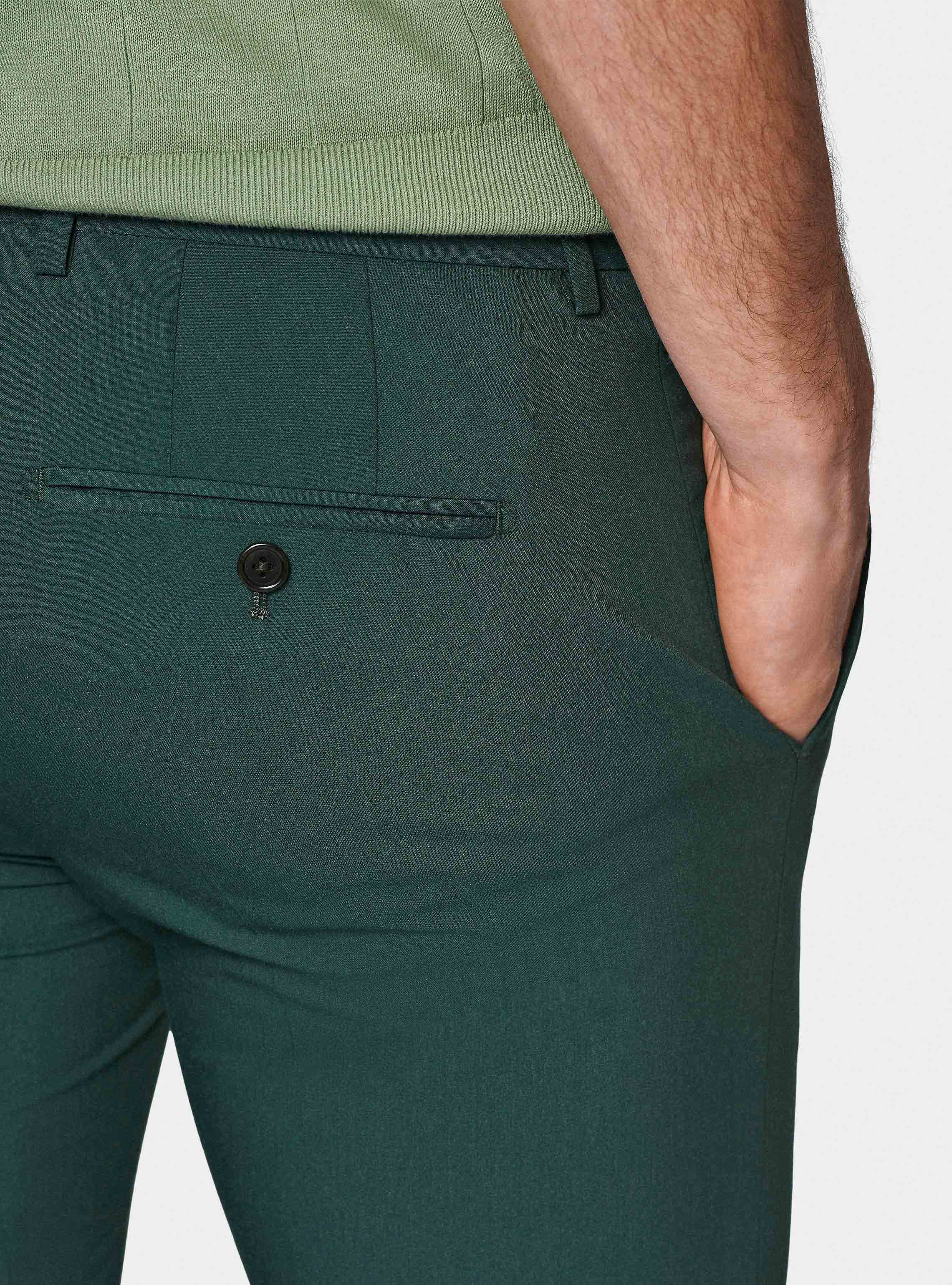 Slim fit suit trousers, GREEN
