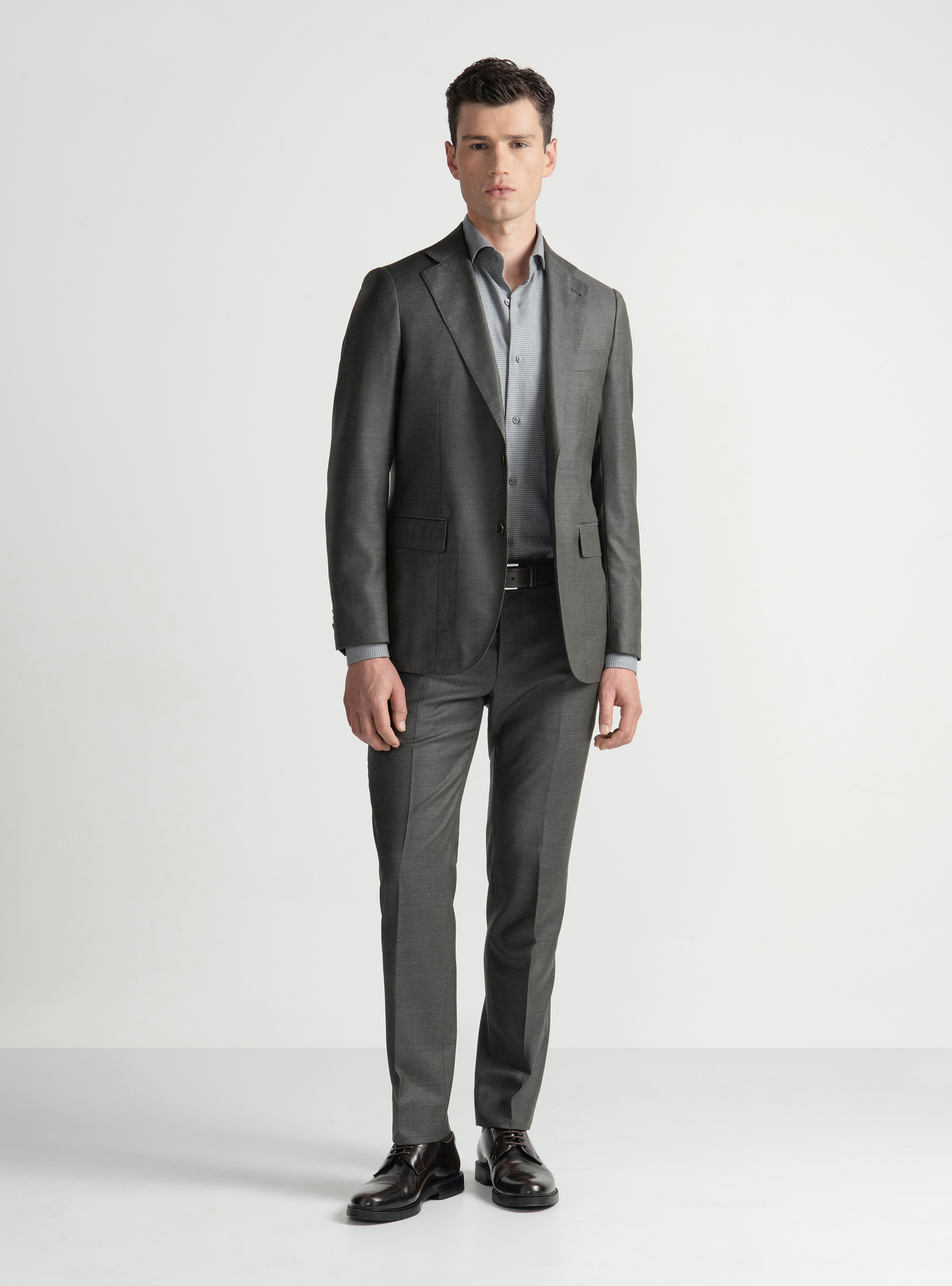 Pantalon de costume en pure laine Vitale Barberis Canonico, VERT