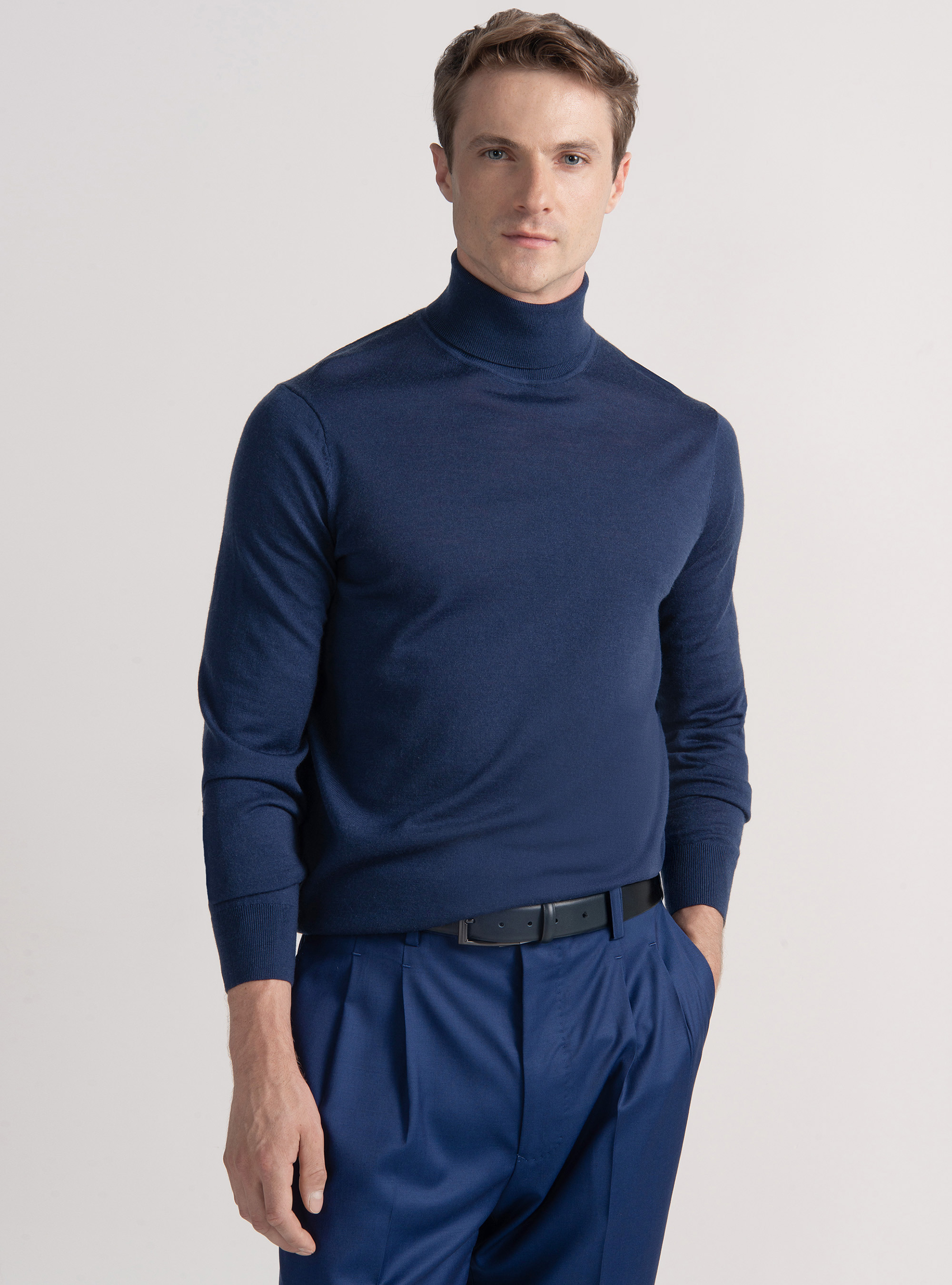 Dolcevita in pura lana merino extrafine, INCHIOSTRO