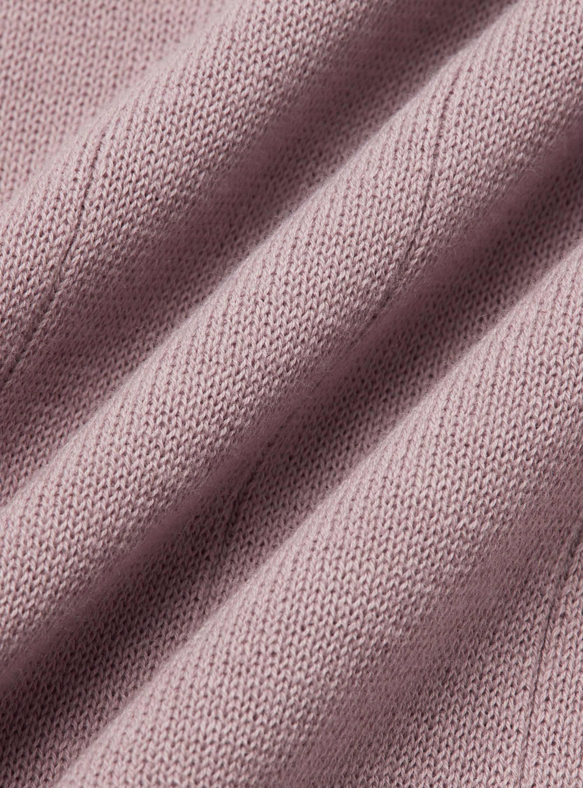 Maglia in puro cotone costa piatta, 0441C ROSA SCURO
