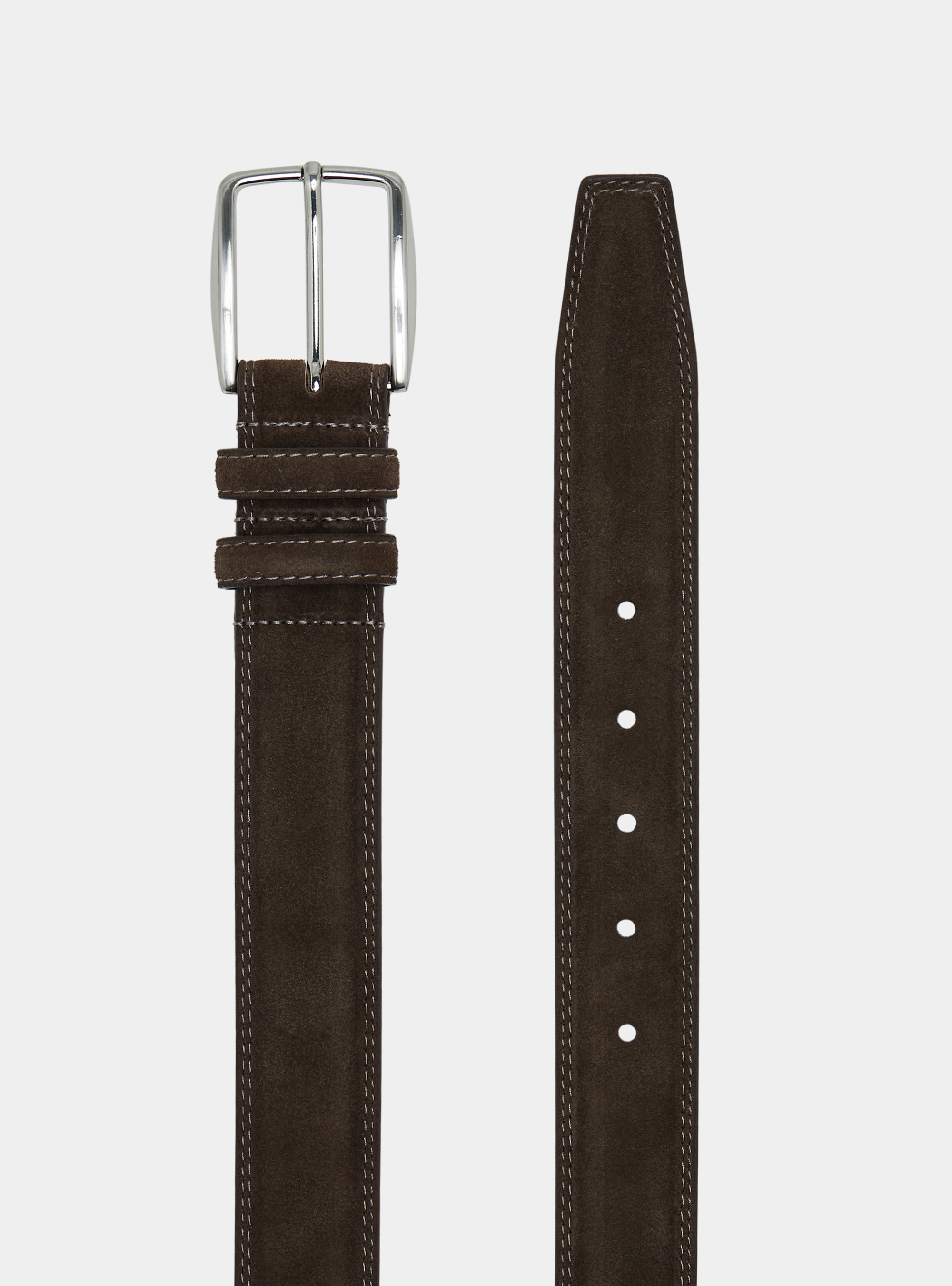 Ceinture en daim, MARRON