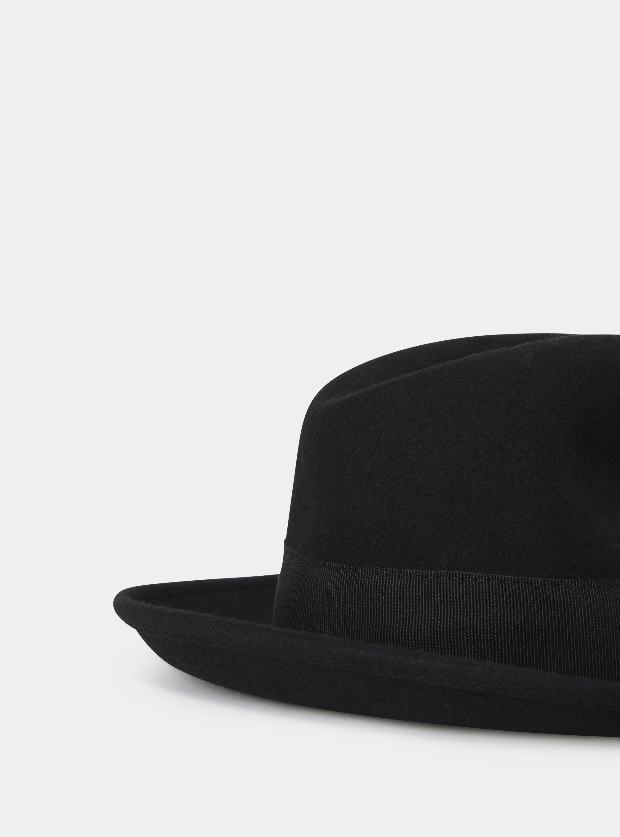 Cappello in pura lana crushable, NERO