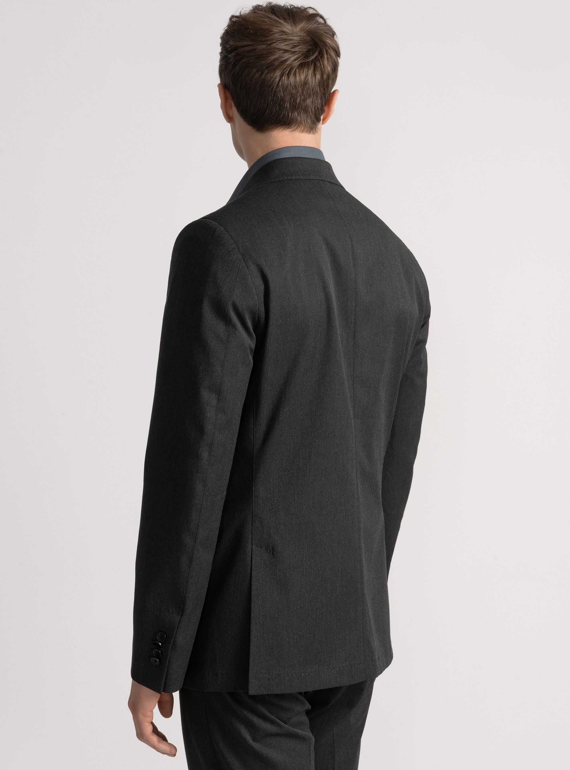 Giacca per abito slim fit, ASFALTO