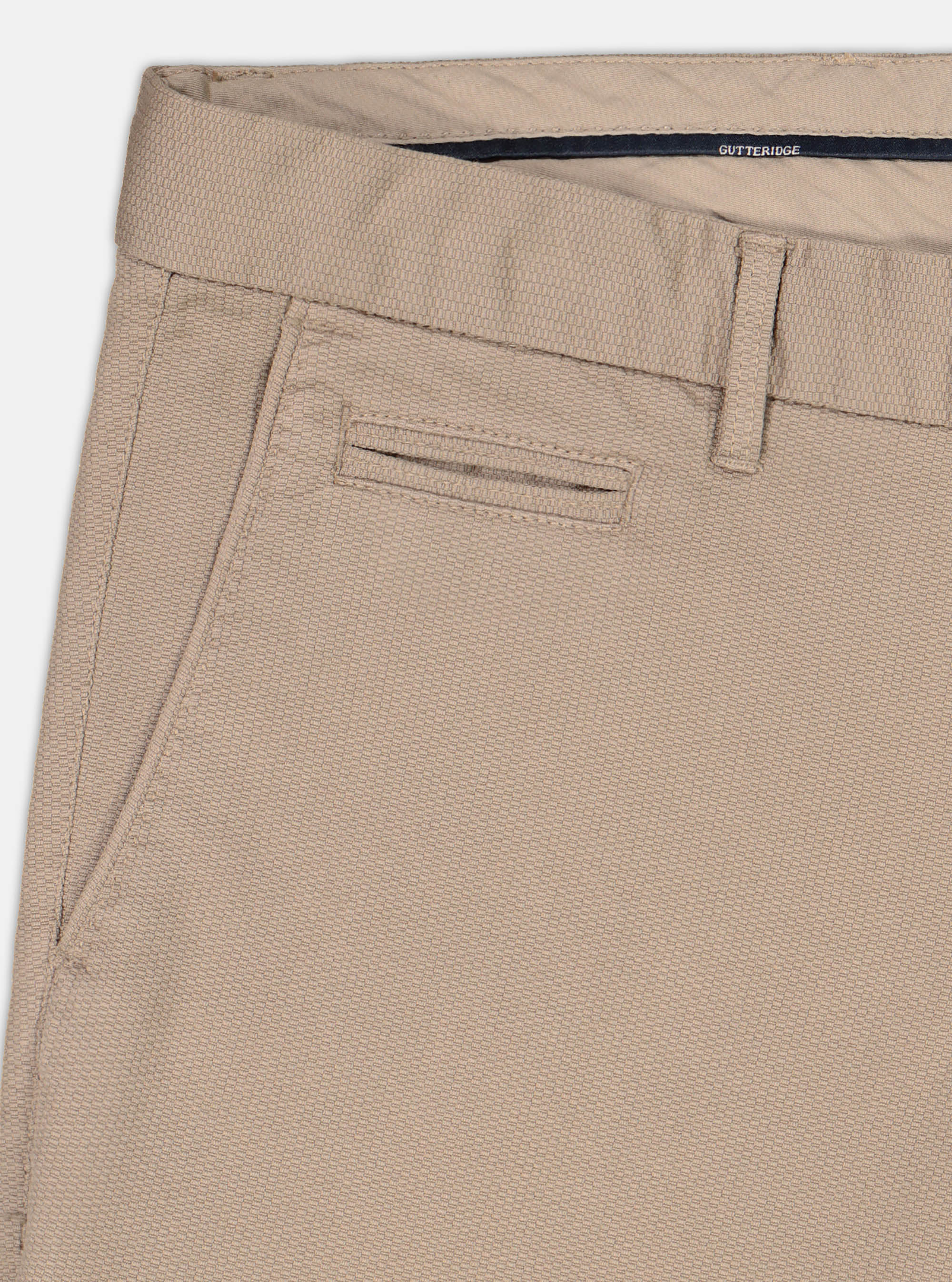 Slack barr&egrave; stretch tasca america, ECRU