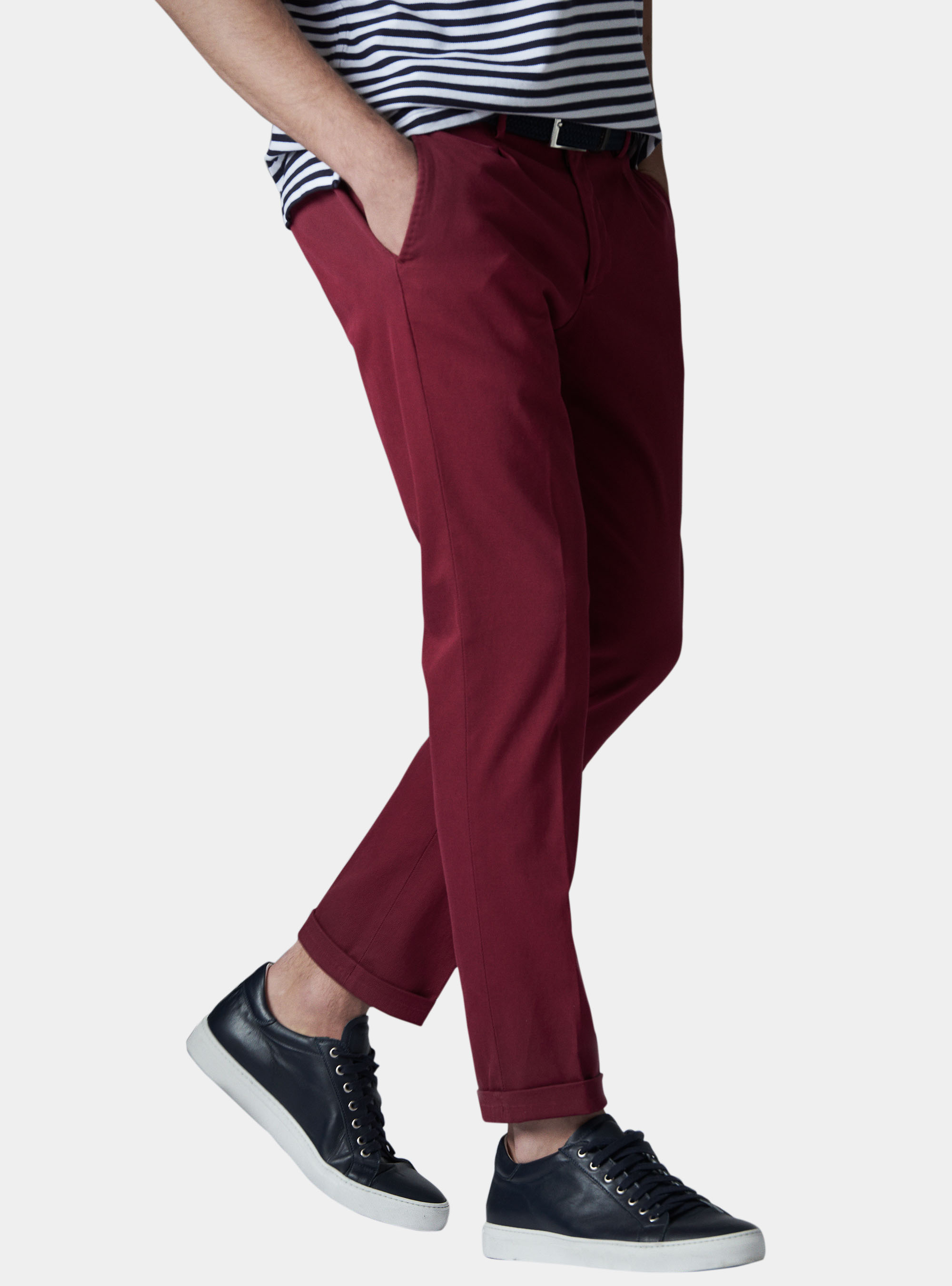 Twill cotton chino trousers