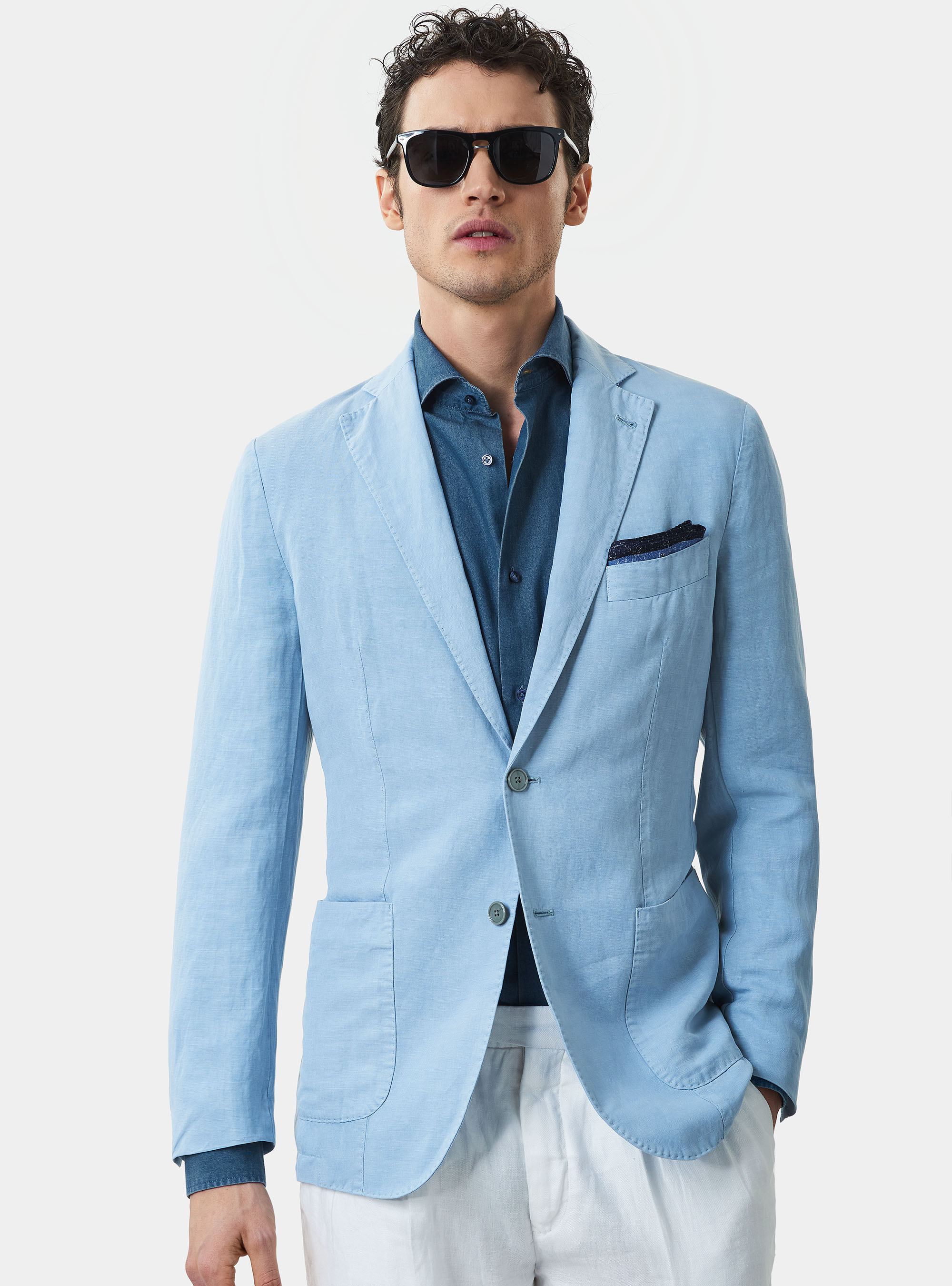 light linen blazer