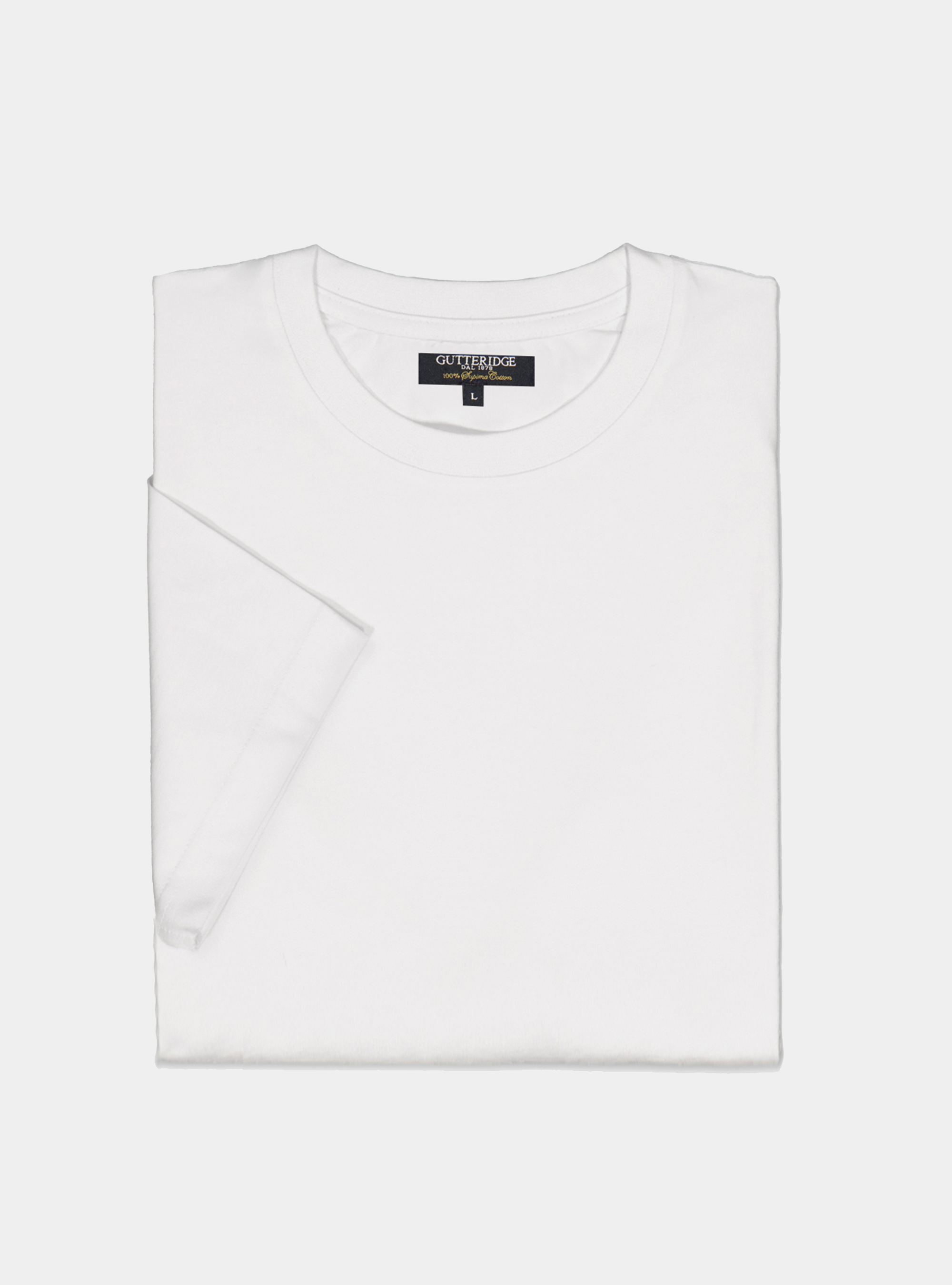 Tshirt in jersey di cotone tinta unita, BIANCO