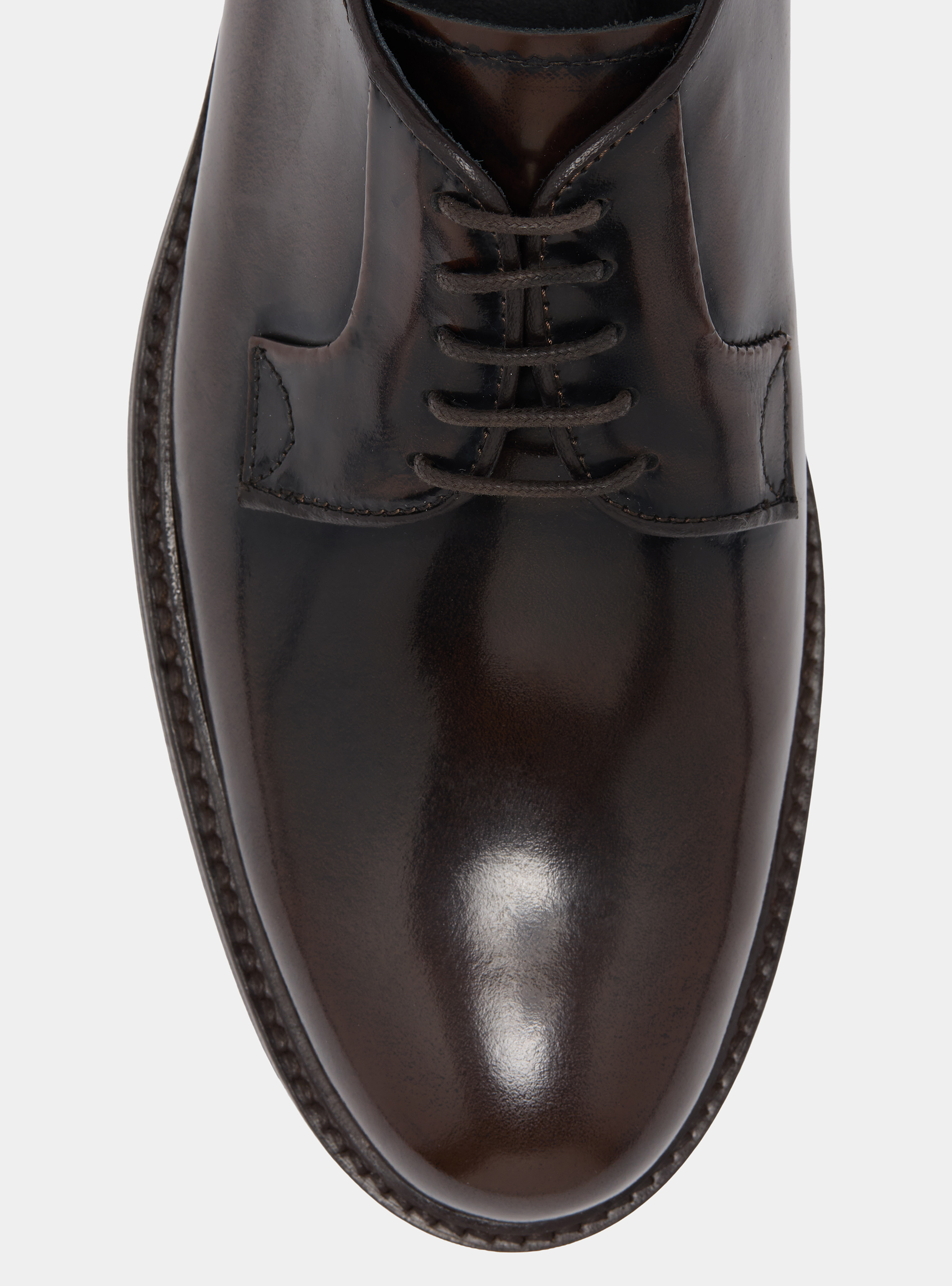 Derby in pelle abrasivata, BROWN