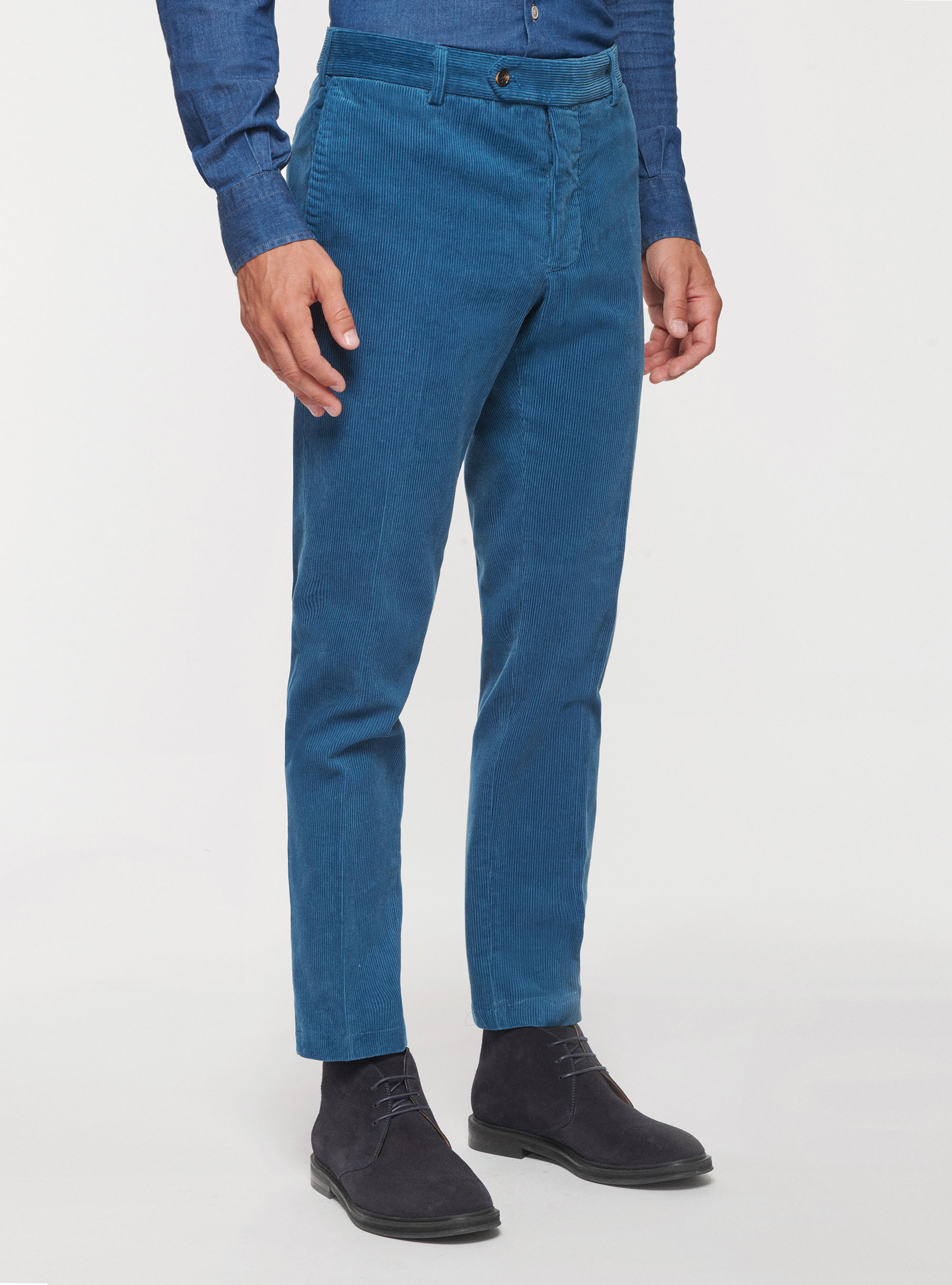 Pantaloni in velluto a coste, 0243C DENIM