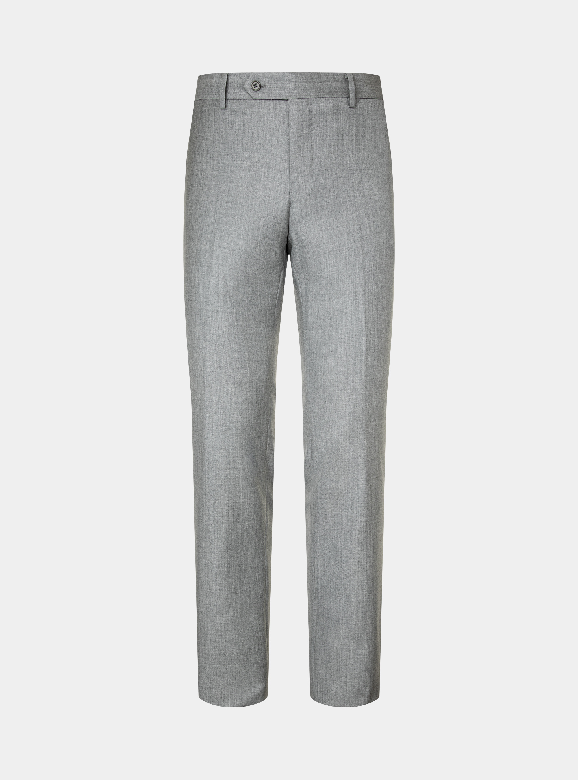 Pantaloni in pura lana superfine 110's, GRIGIO CHIARO MELANGE