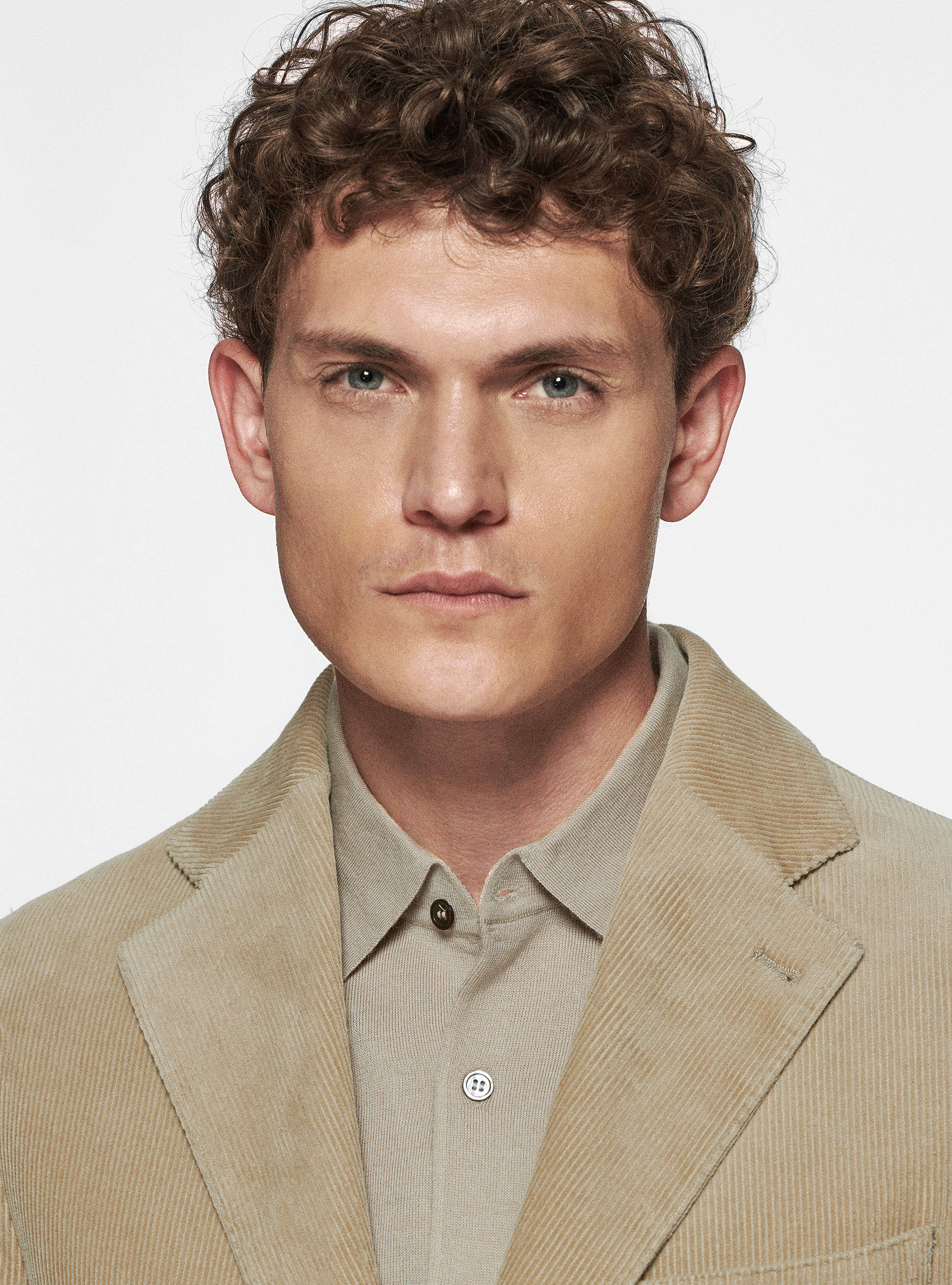 Giacca in velluto, SABBIA