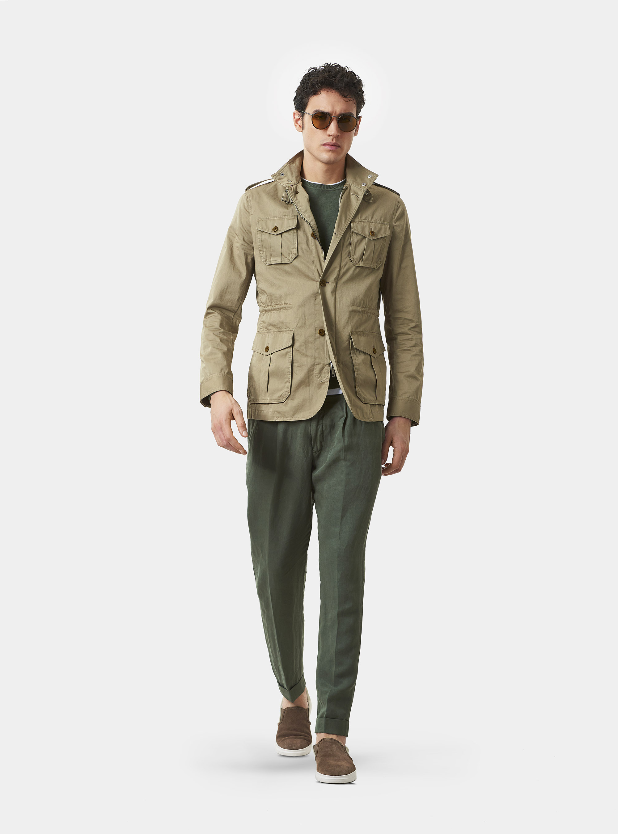 Cotton twill field jacket, MUD