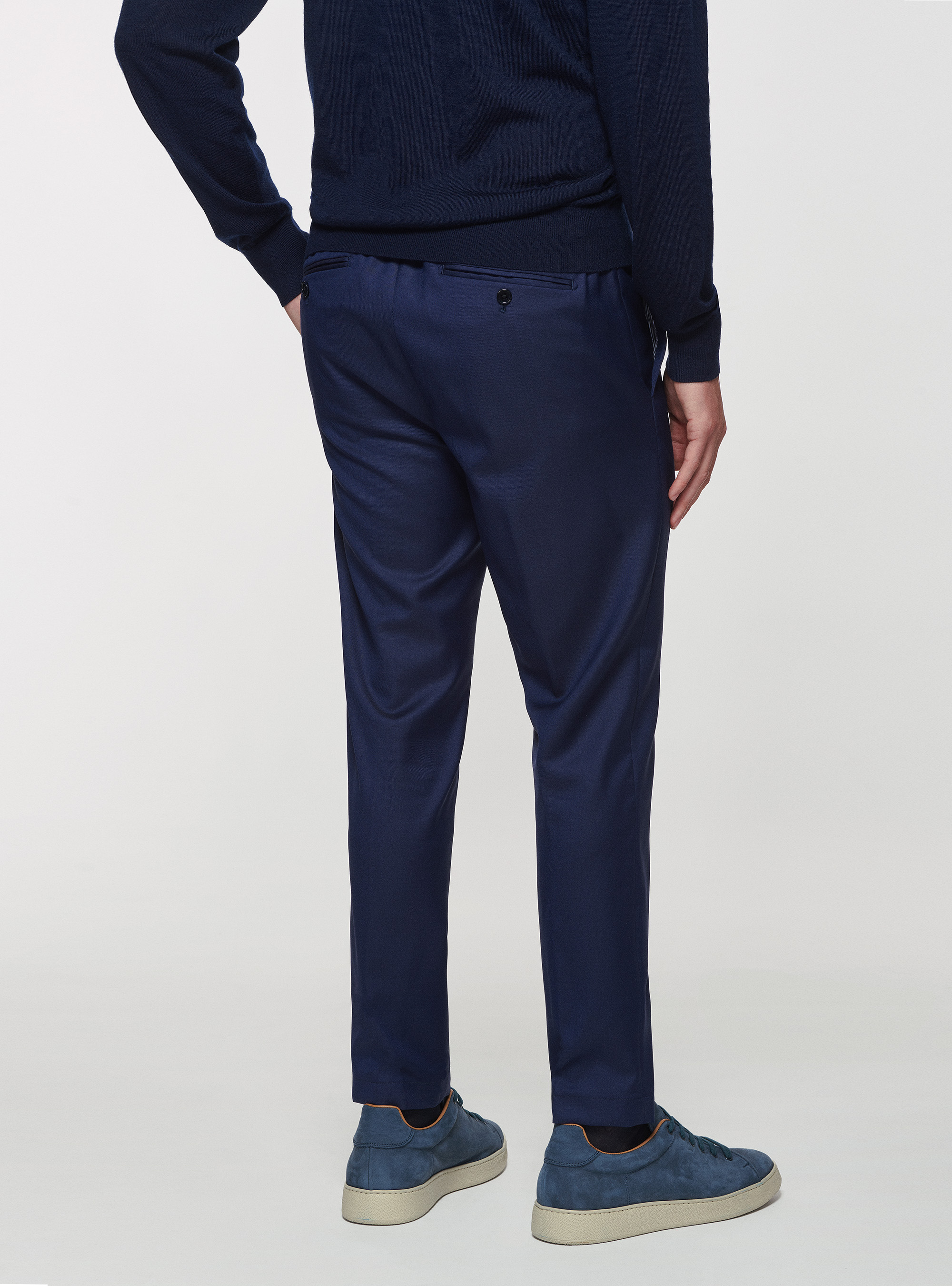 Pure wool drawstring trousers | Gutteridge | Men's catalog-gutteridge ...