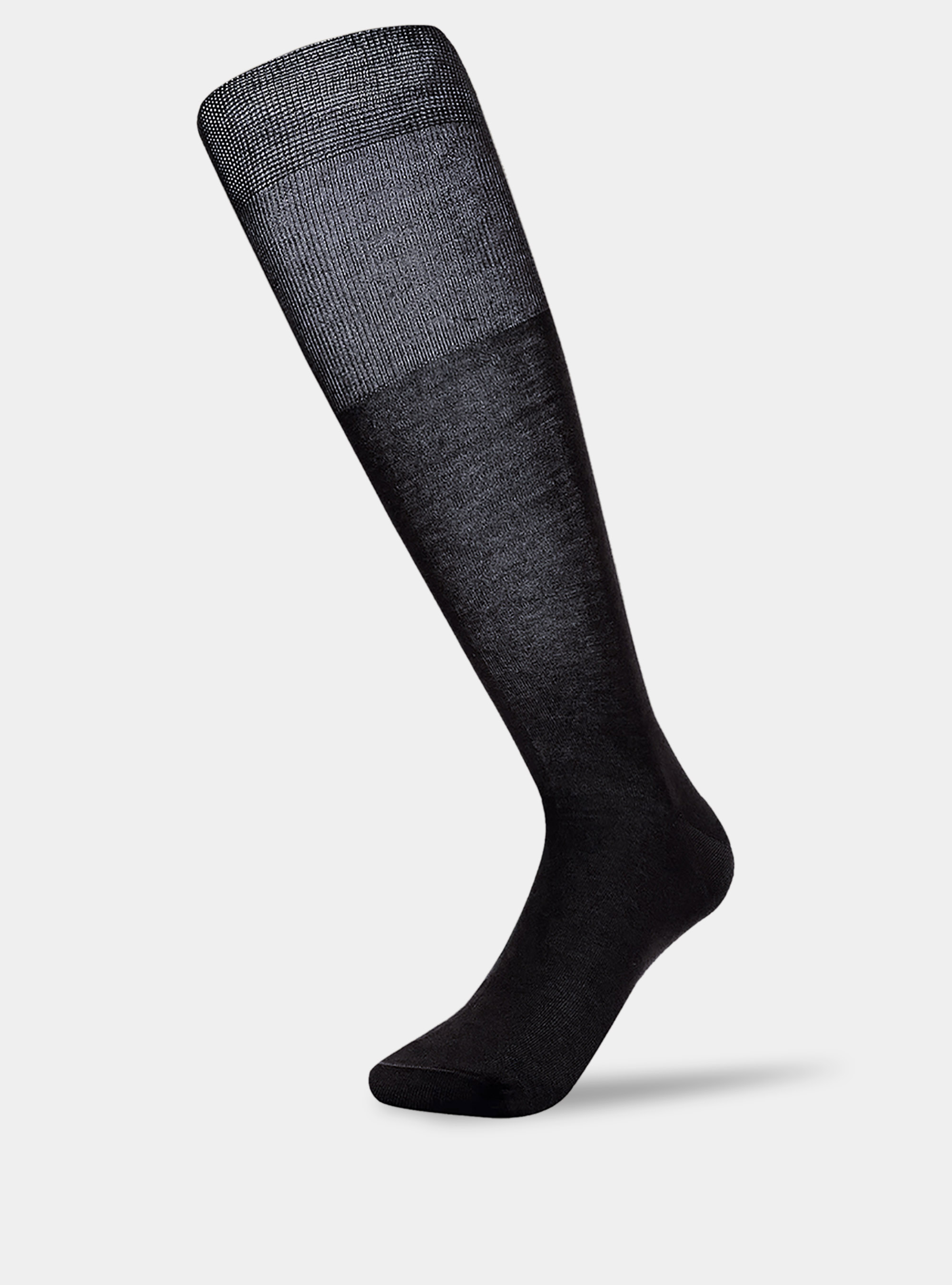 Calzini lunghi tinta unita in filo di Scozia, GRIGIO CHIARO