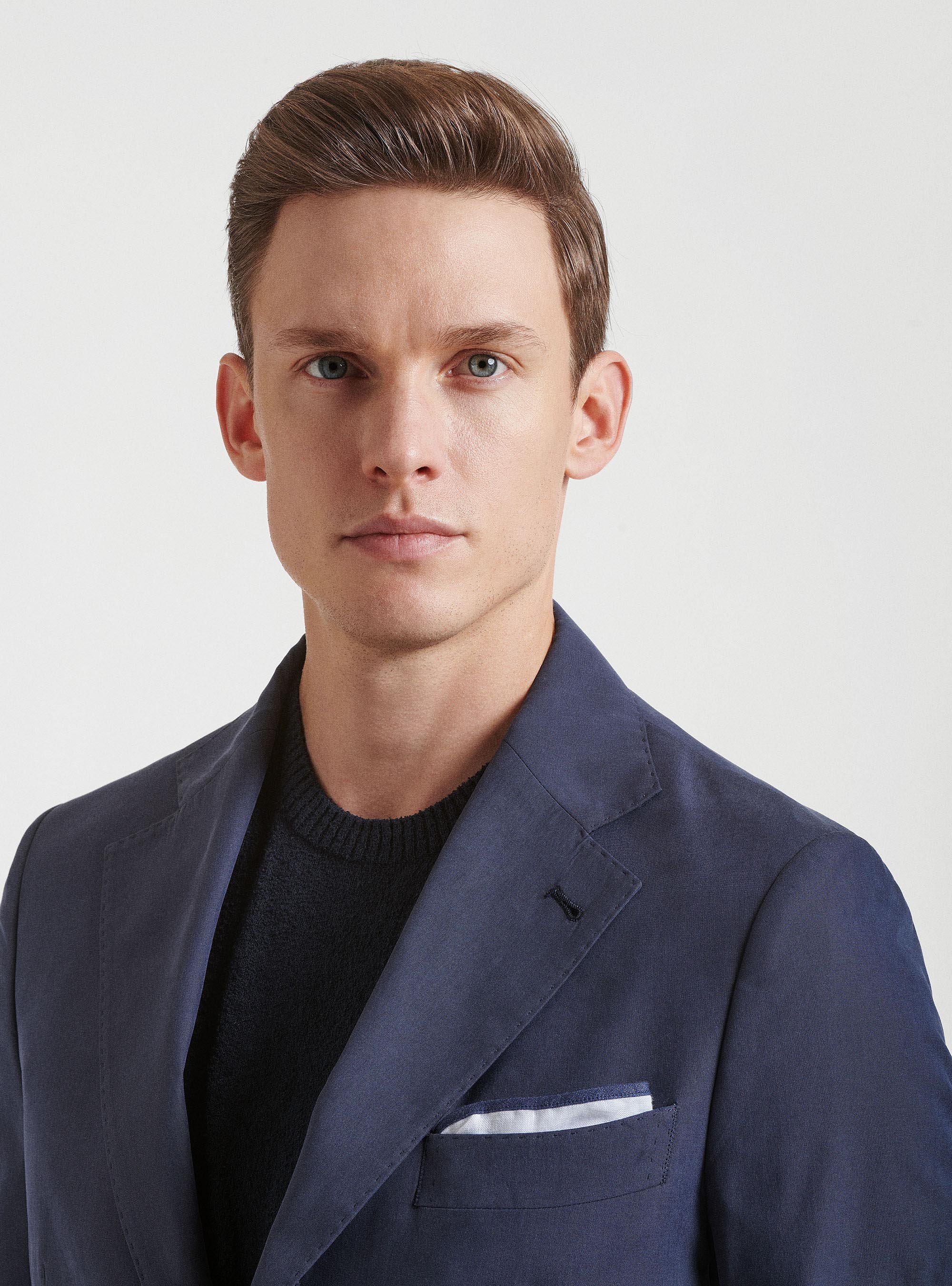 Giacca per abito in misto cotone DUEMILAGORI, BLU NAVY