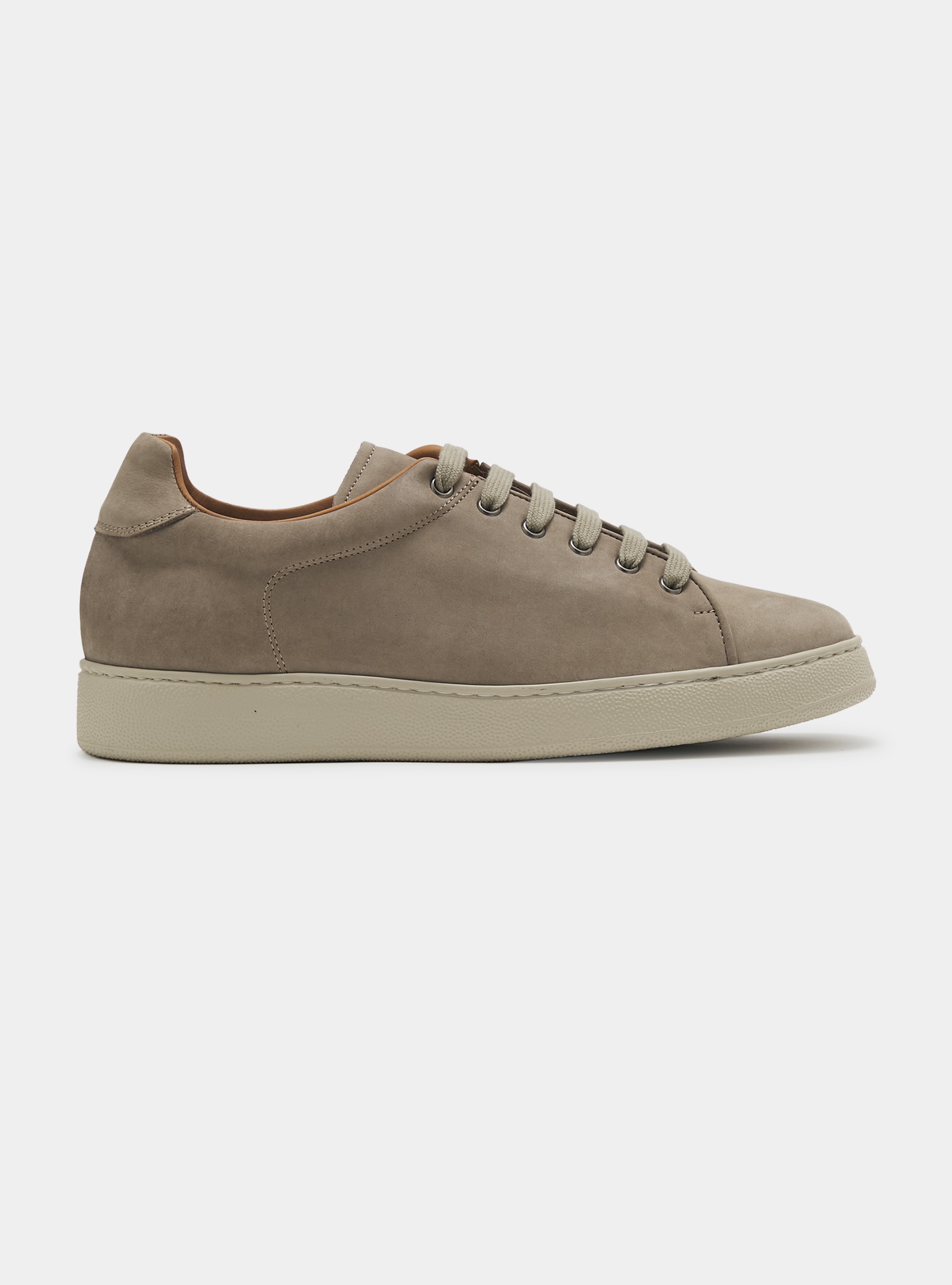 Sneakers in nabuk con suola ultralight, ECRU