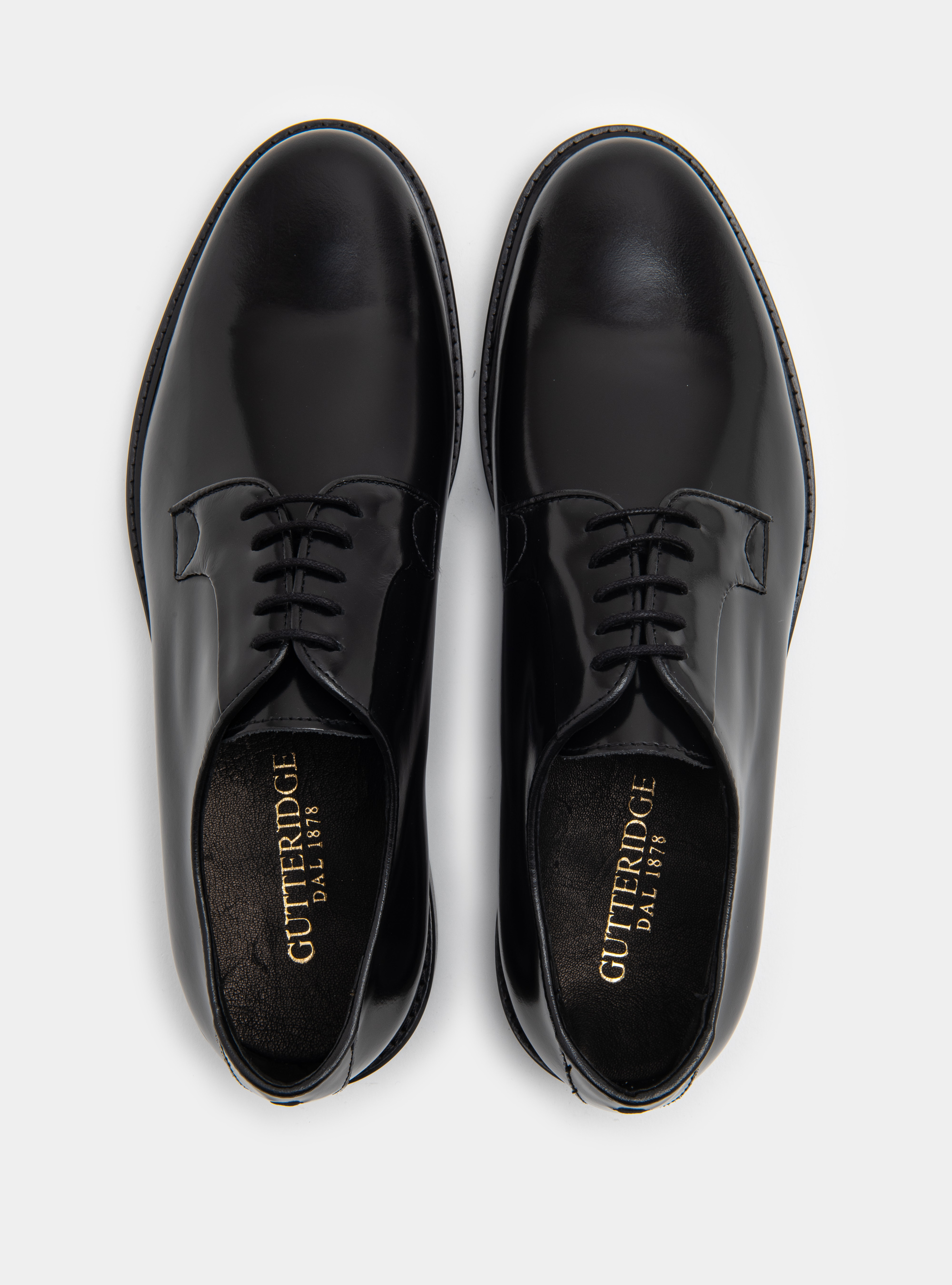 Derby in pelle abrasivata, NERO