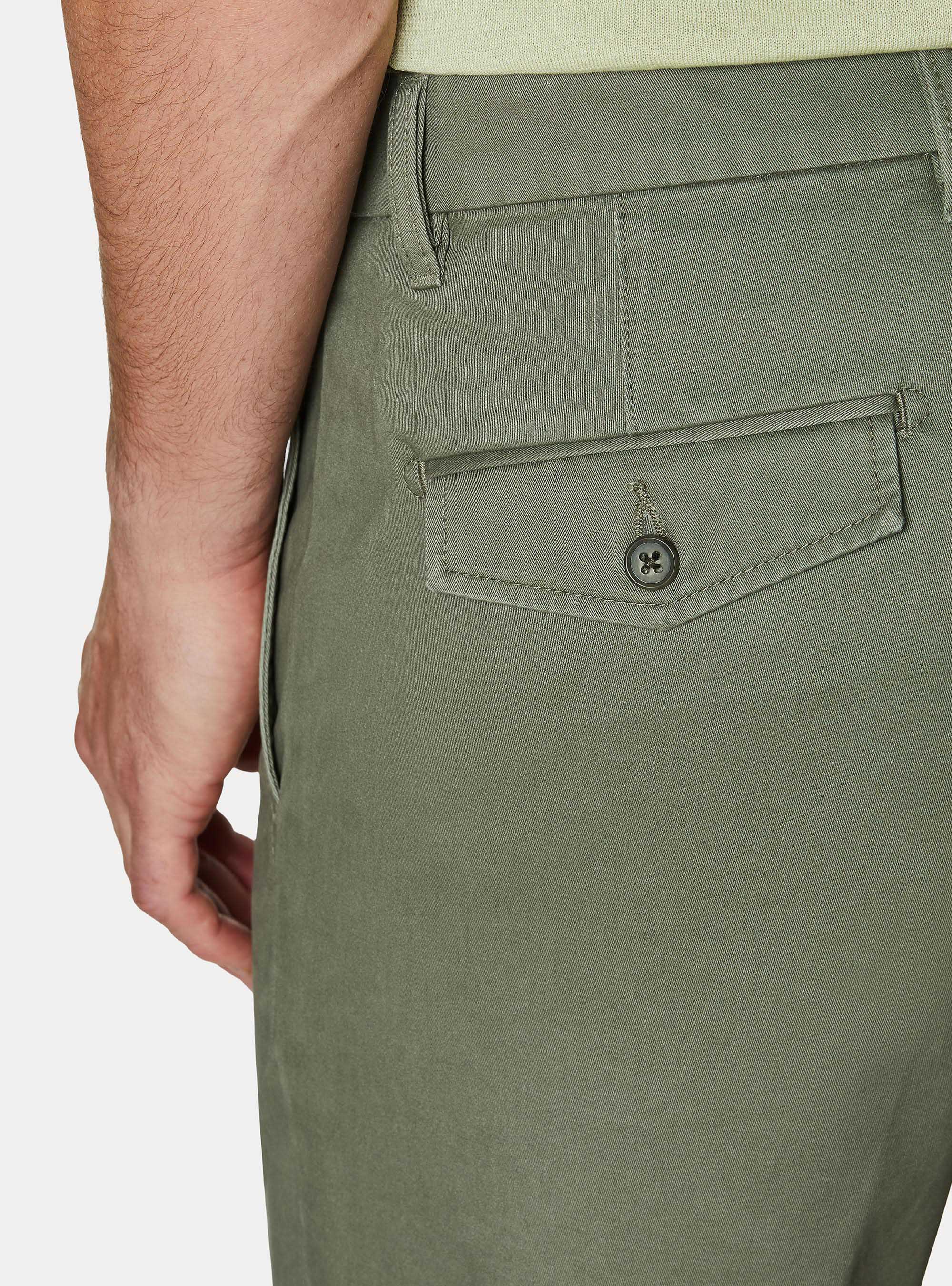 Bermuda chino in twill di cotone, SALVIA 0602C