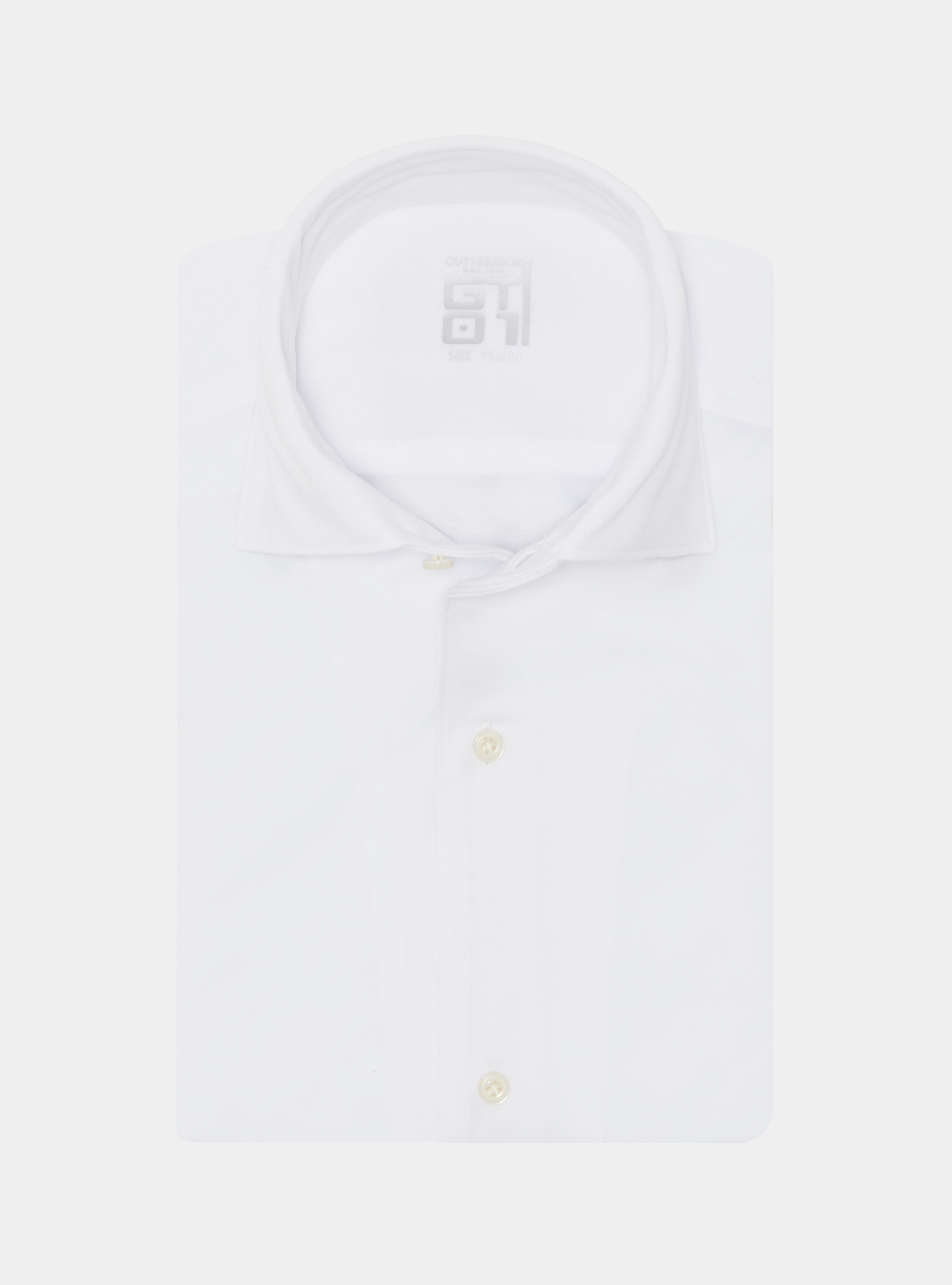 Cotton blend jersey shirt, WHITE