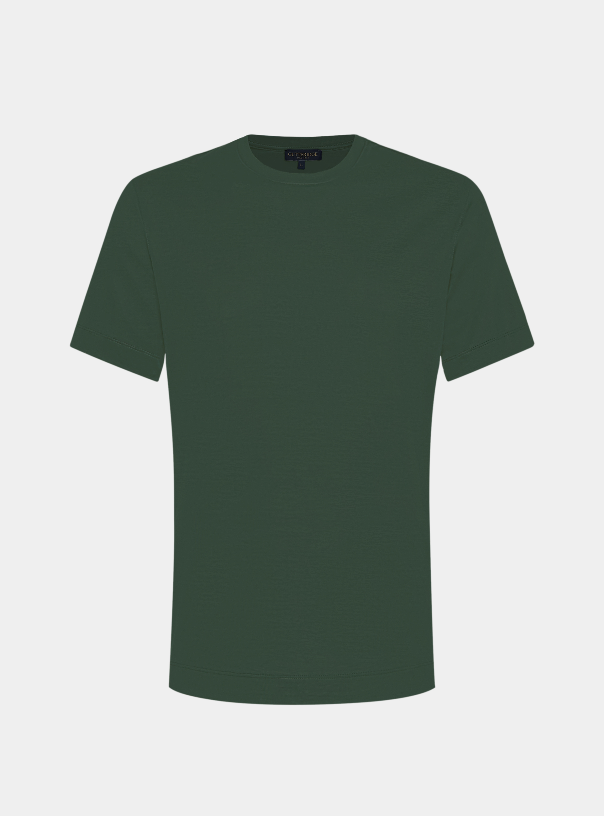 T-shirt mezza manica in filo di scozia, VERDE