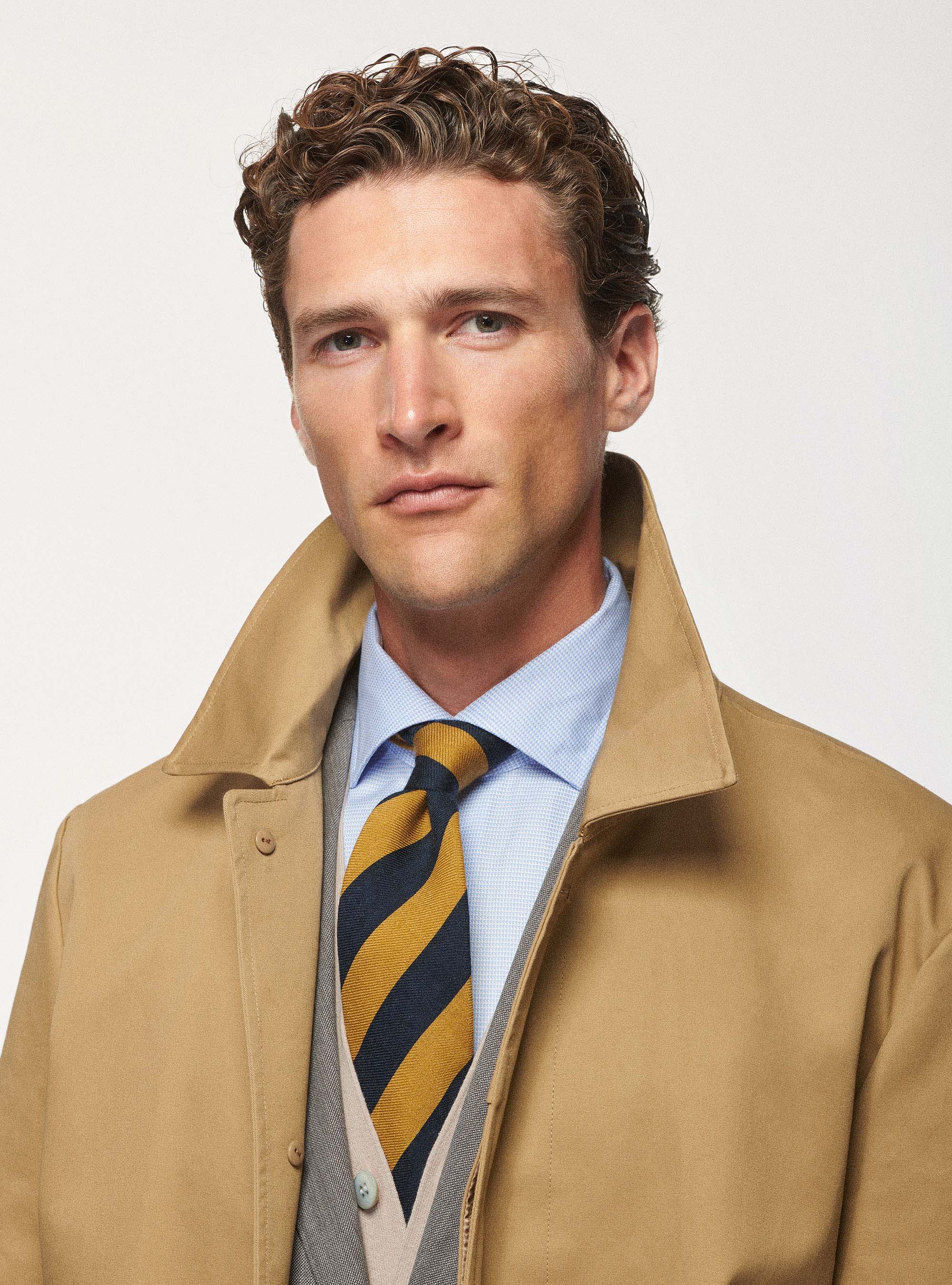 Giaccone in cotone con tasconi, SABBIA