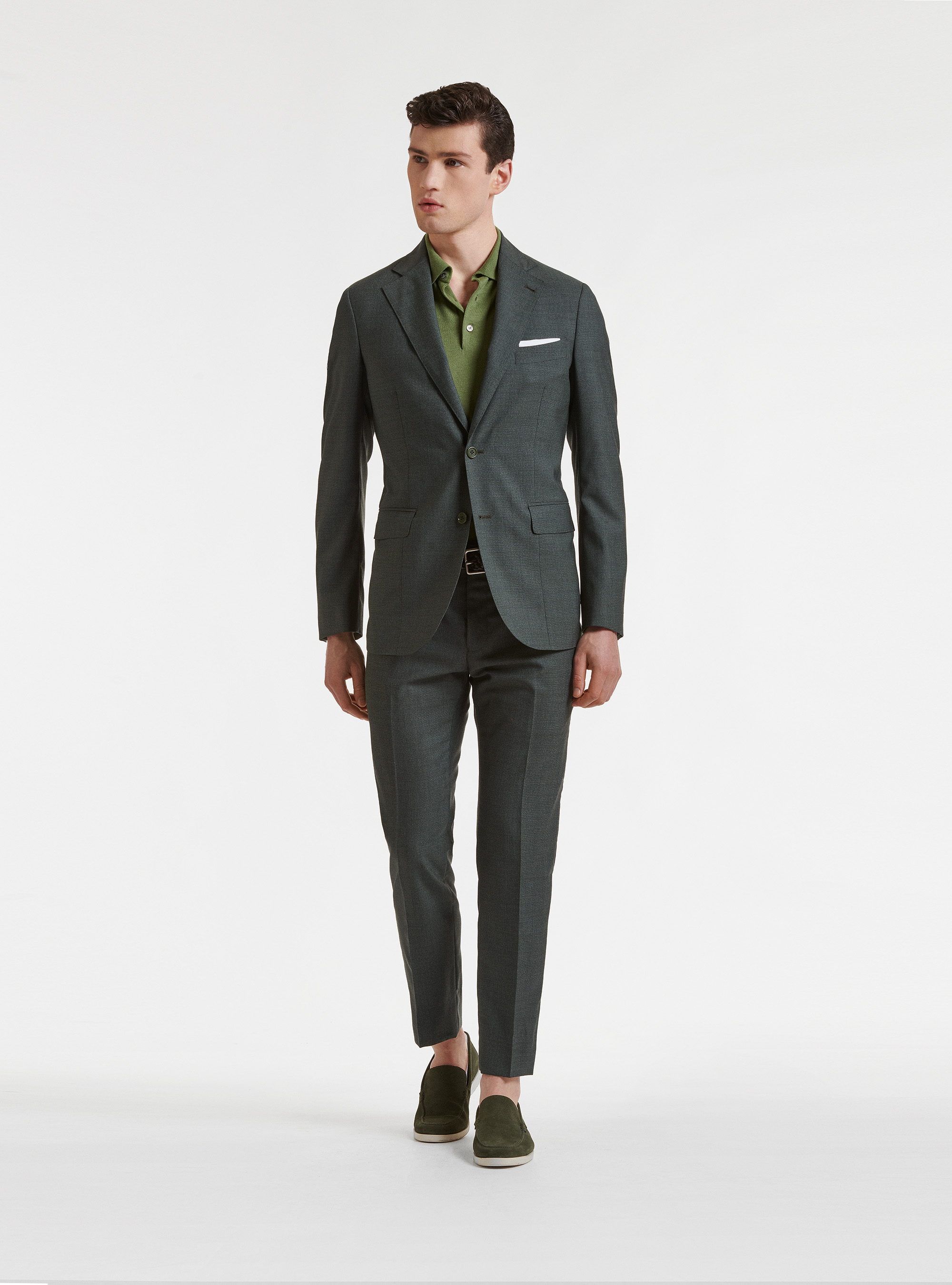 Pure wool suit blazer Vitale Barberis Canonico, GREEN