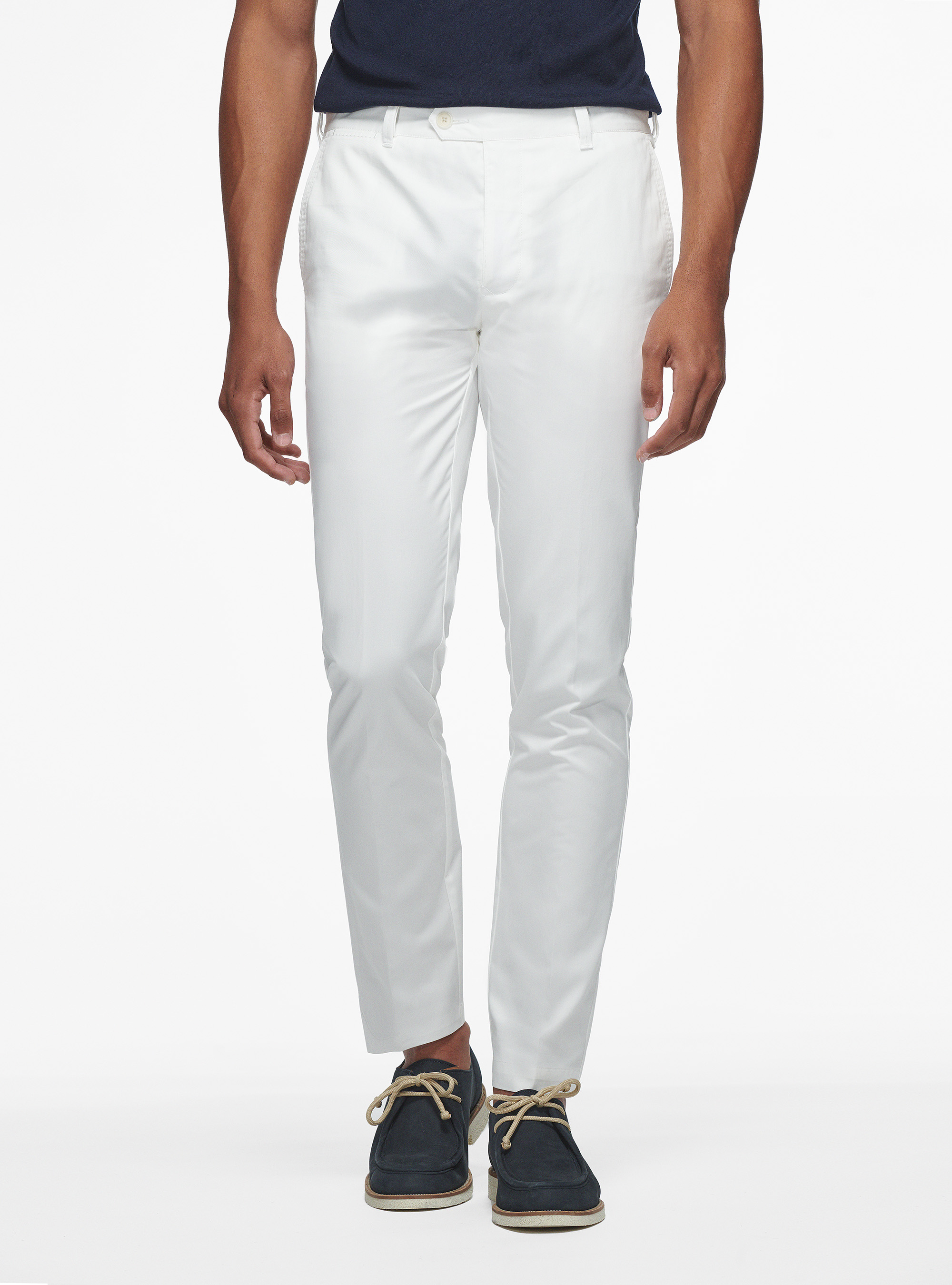 Pantaloni slim in twill leggero