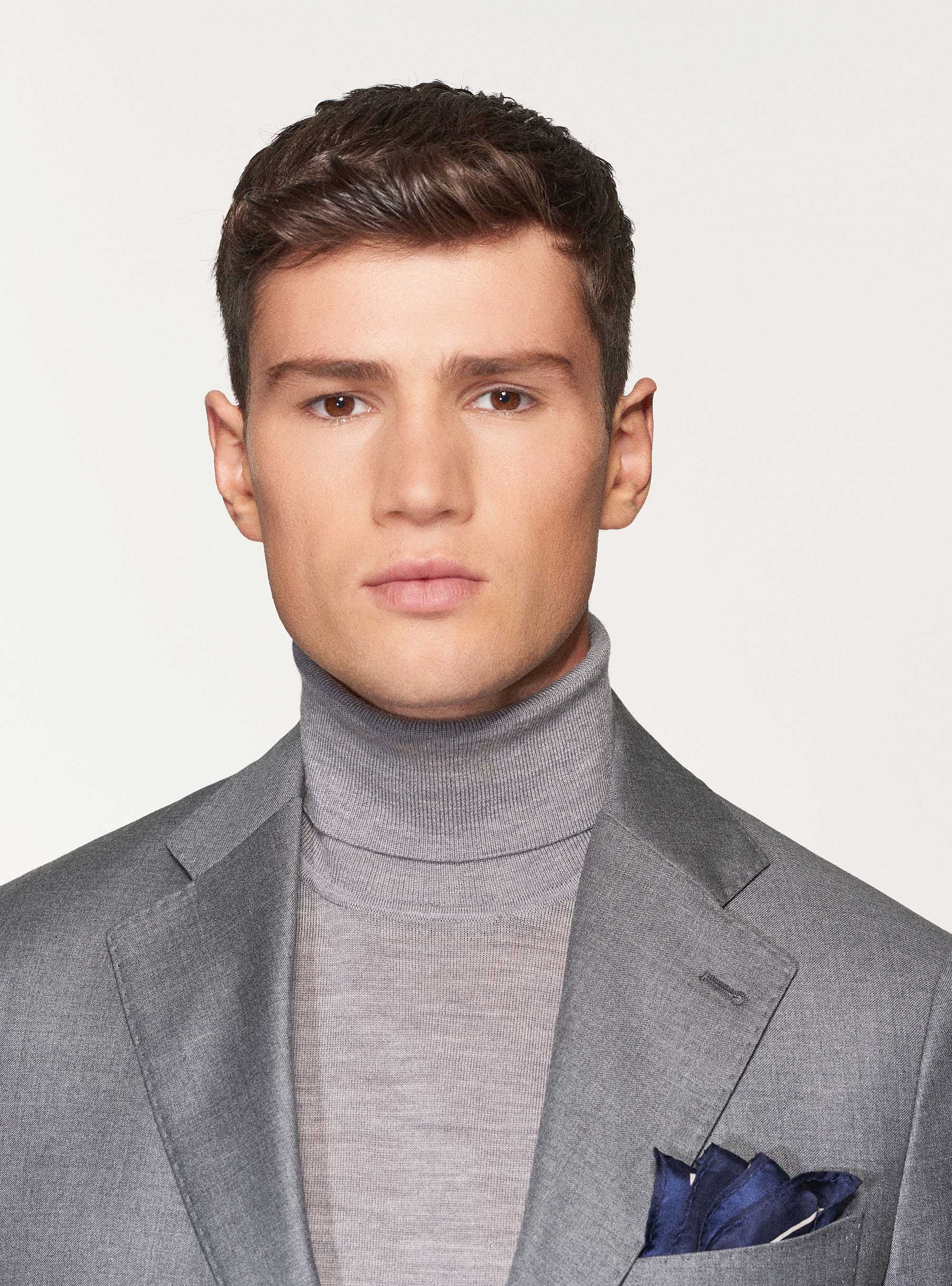 Americana de pura lana superfina 110's Vitale Barberis Canonico, GRIS MARENGO