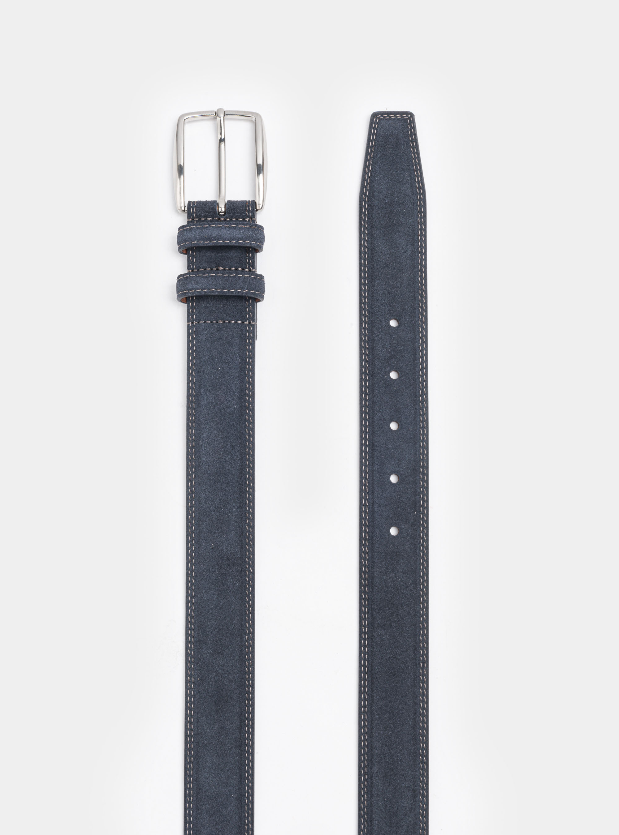 Cintura in suede, BLU NAVY
