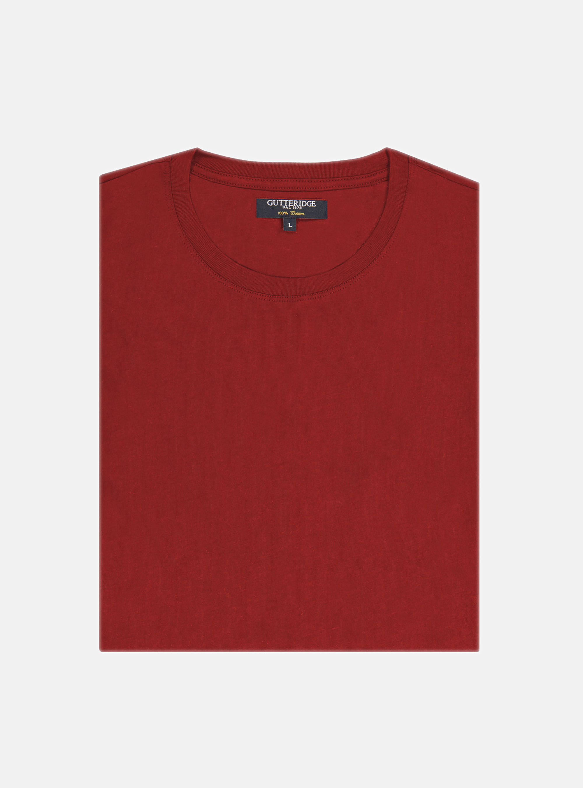 Cotton jersey half sleeve t-shirt, RED